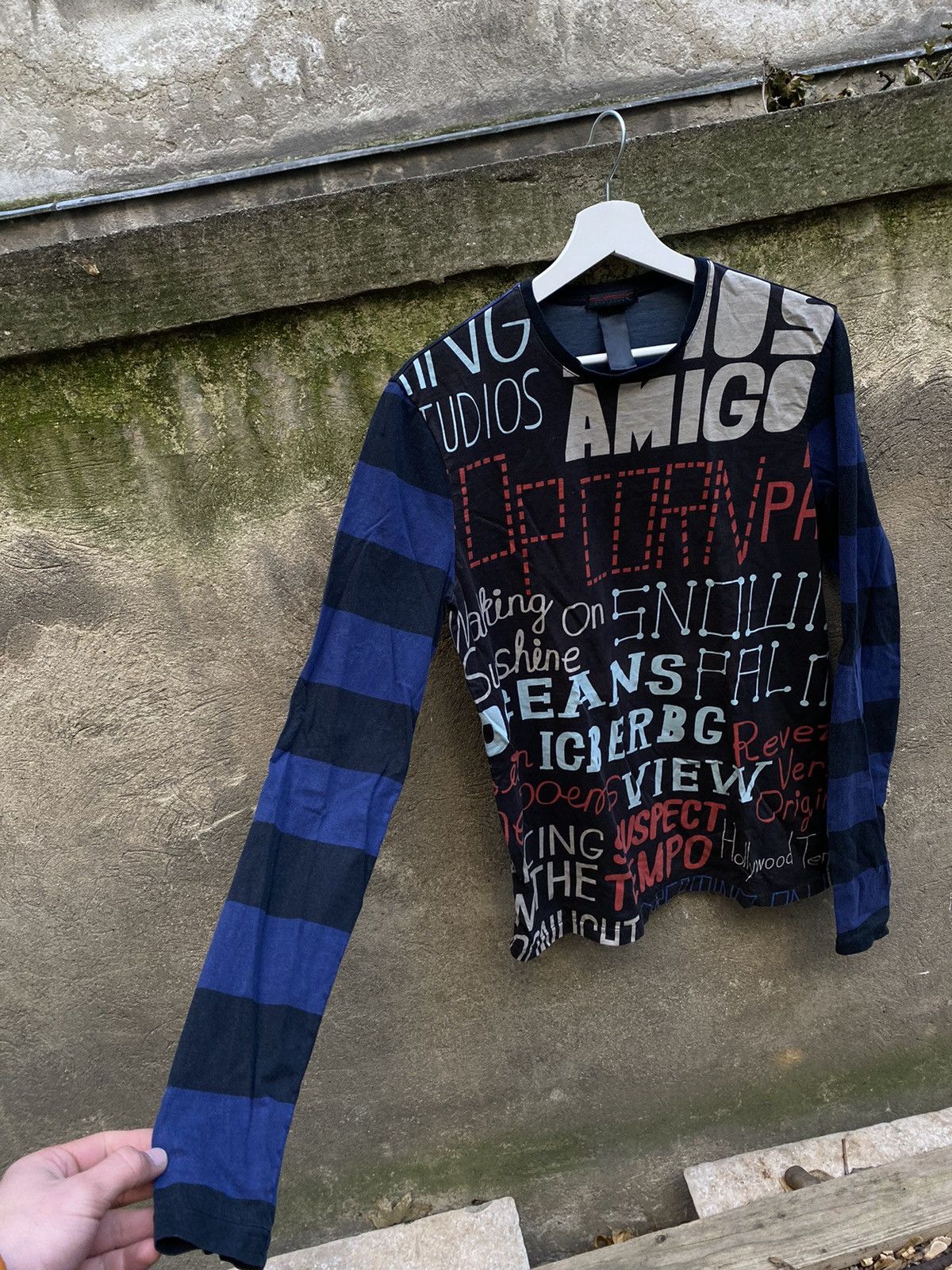 Custo Barcelona × Japanese Brand Custo Barcelona Overprinted Y2K Longsleeve Size US M / EU 48-50 / 2 - 5 Thumbnail