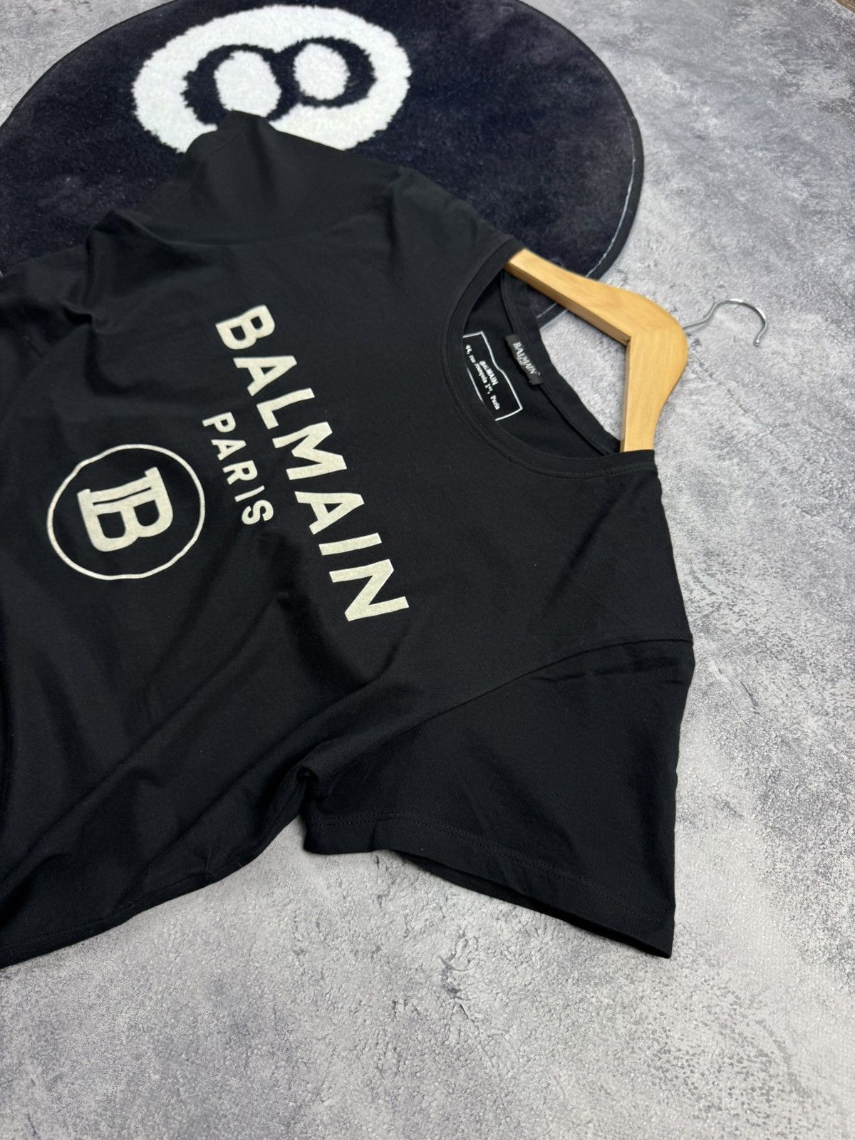 Balmain Balmain t-shirt Men Center Logo PARIS BLACK tee size XXL Size US XXL / EU 58 / 5 - 2 Thumbnail
