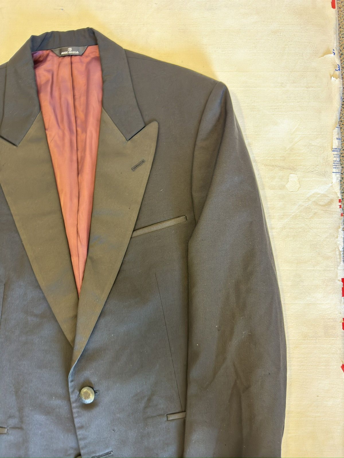 Chaps Ralph Lauren × Vintage CHAPS By RALPH LAUREN Vintage Peak Lapel Wool Tuxedo Size 42R - 4 Thumbnail