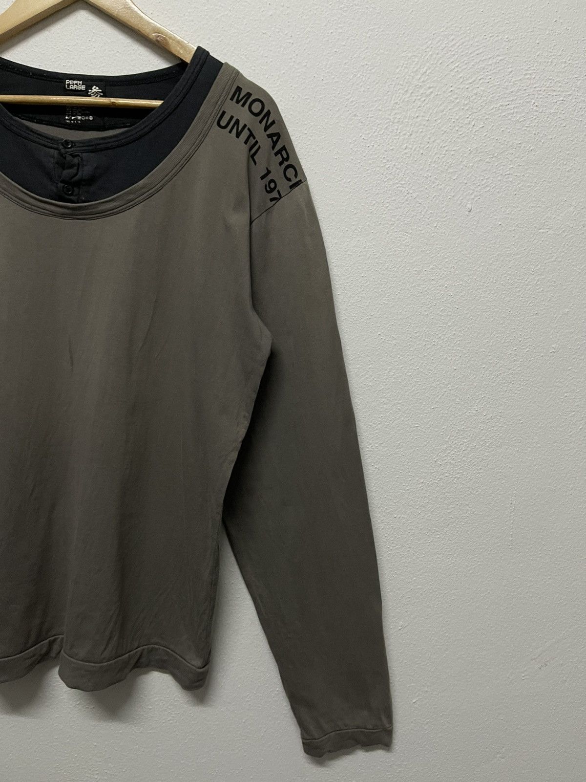 PPFM 2000s PPFM DOUBLE LAYER NECK “MONACH UNTIL 1970” LONG SLEEVE Size US L / EU 52-54 / 3 - 3 Thumbnail