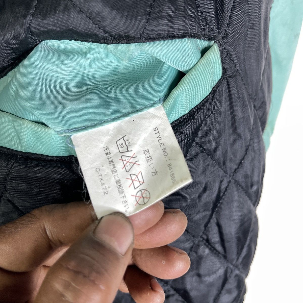 Vintage Vintage Back Fire USA University Bomber Jacket 93 Mint Green Size US M / EU 48-50 / 2 - 9 Thumbnail