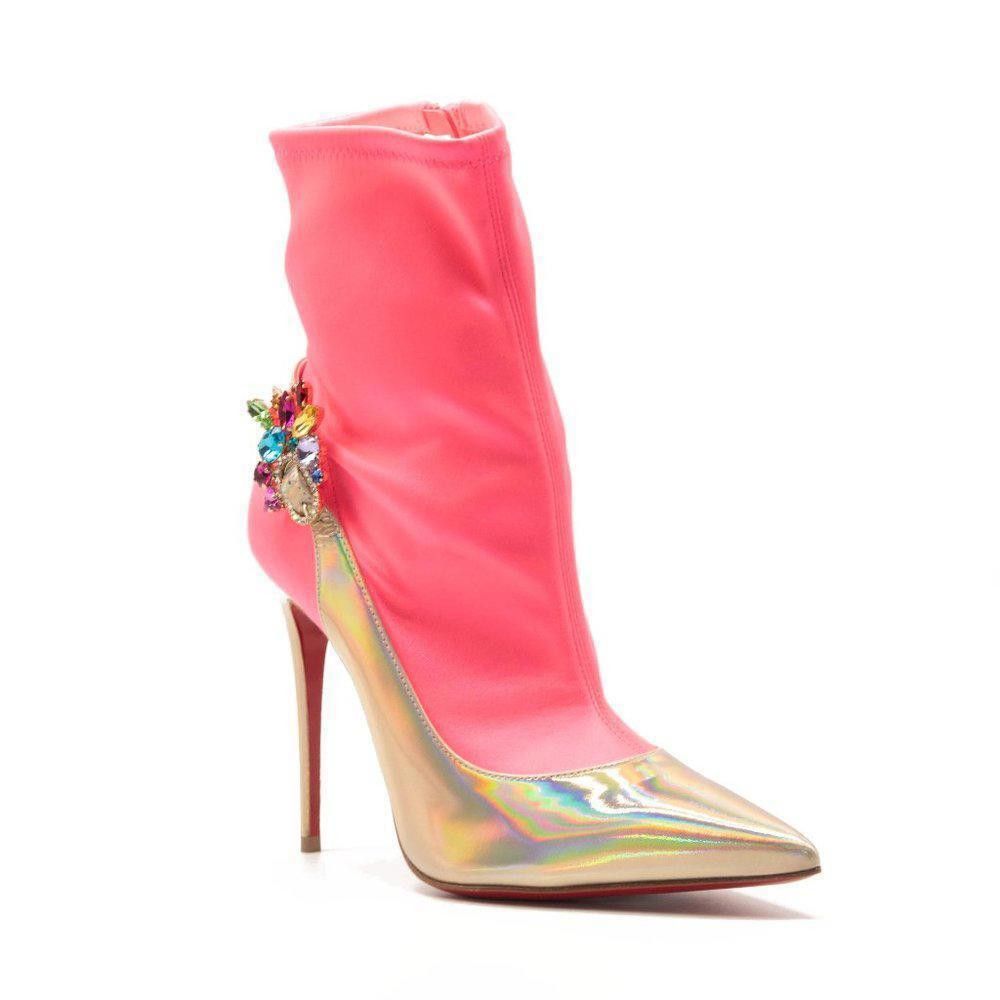 Christian Louboutin Christian Louboutin Jessie Joli Crystal Bootie EU38.5 Size US 8 / IT 38 - 1 Thumbnail