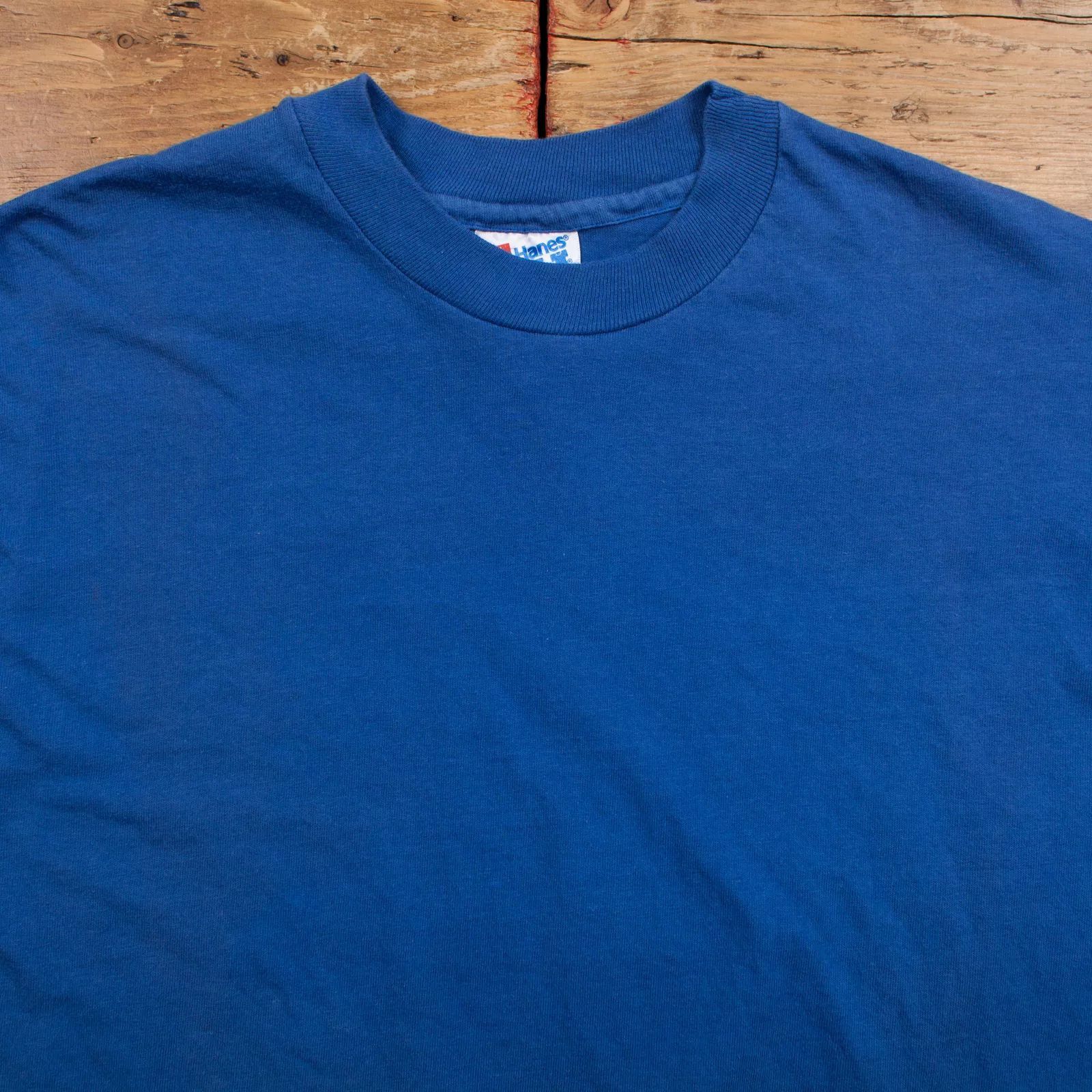 Hanes Vintage Hanes Single Stitch T Shirt Blank M 90s Long Sleeve Size US XL / EU 56 / 4 - 4 Thumbnail