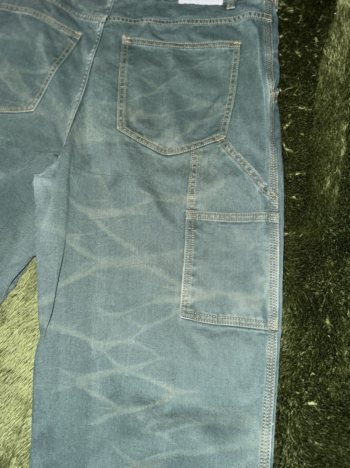 thisisneverthat [XL] Thisisneverthat Crack printed Double Knee Pants Green Size US 36 / EU 52 - 9 Thumbnail