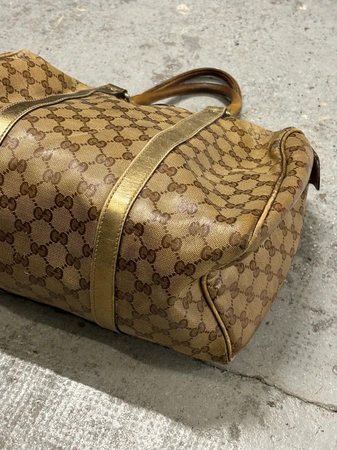 Gucci 2000s Gucci Beige Monogram Canvas Tote Bag Size ONE SIZE - 6 Thumbnail