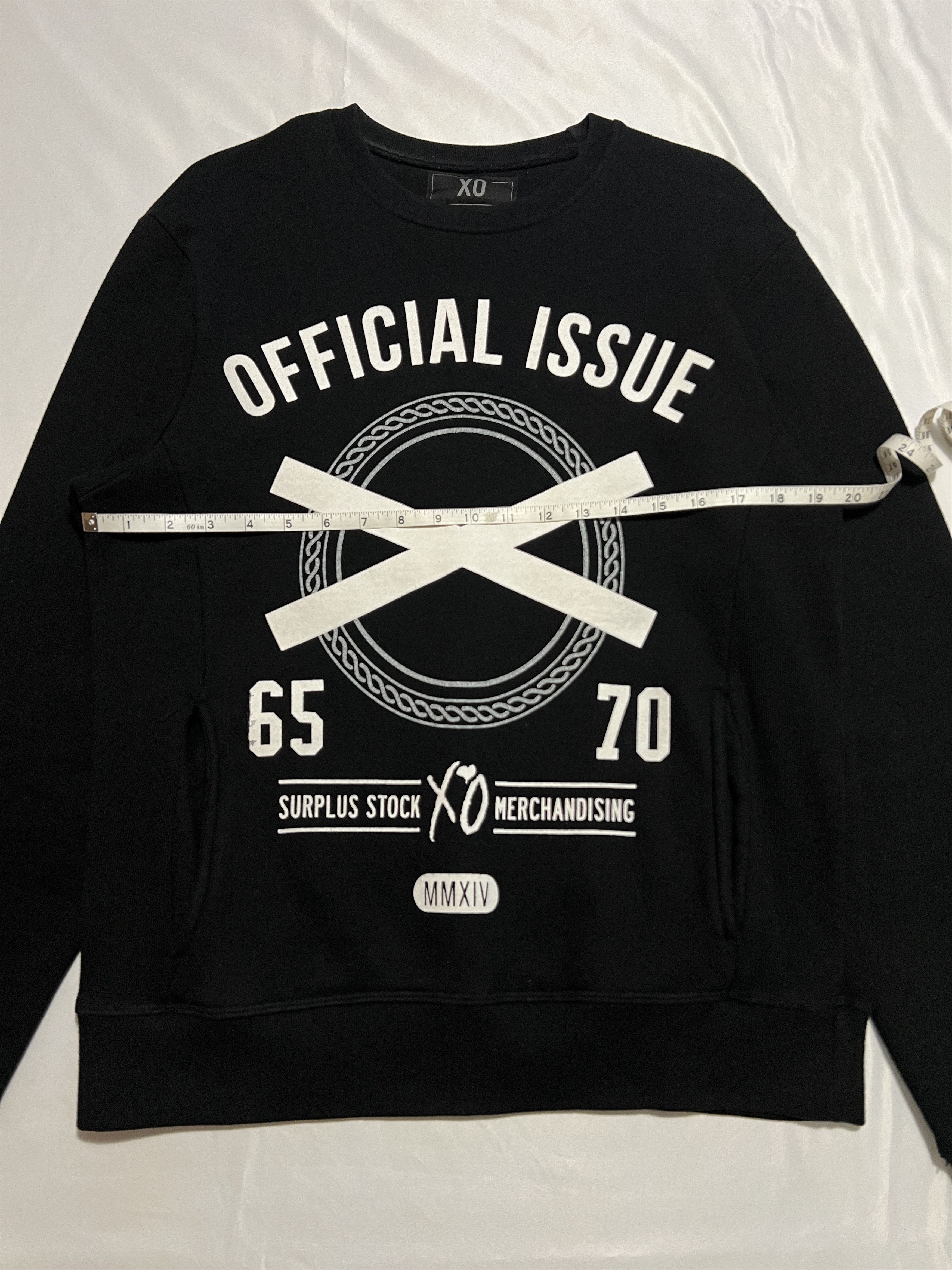 The Weeknd *RARE GRAIL* Official Issue XO Cut & Sew Crewneck 2014 Size US M / EU 48-50 / 2 - 14 Thumbnail