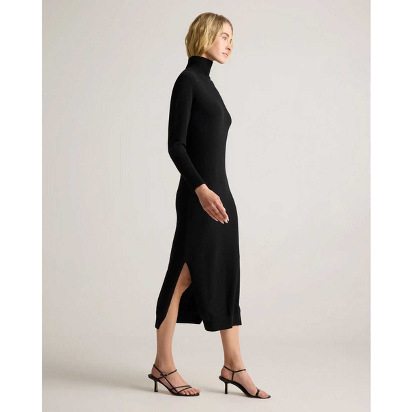 Quince Quince Cashmere Turtleneck Midi Sweater Dress NWT Size M Size M / US 6-8 / IT 42-44 - 3 Thumbnail