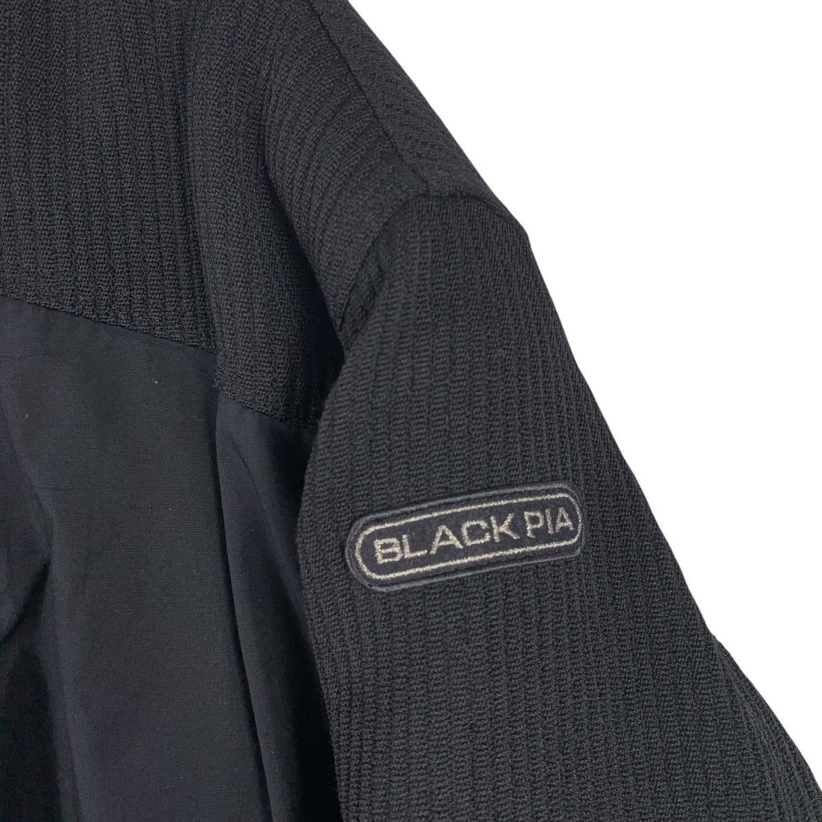 Vintage Vintage BLACK PIA Motorsport Double Collar Bomber Jacket Size US S / EU 44-46 / 1 - 5 Thumbnail