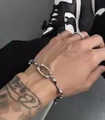 Jewelry Fashion hip hop titanium steel skeleton bracelet chain Size ONE SIZE - 3 Thumbnail