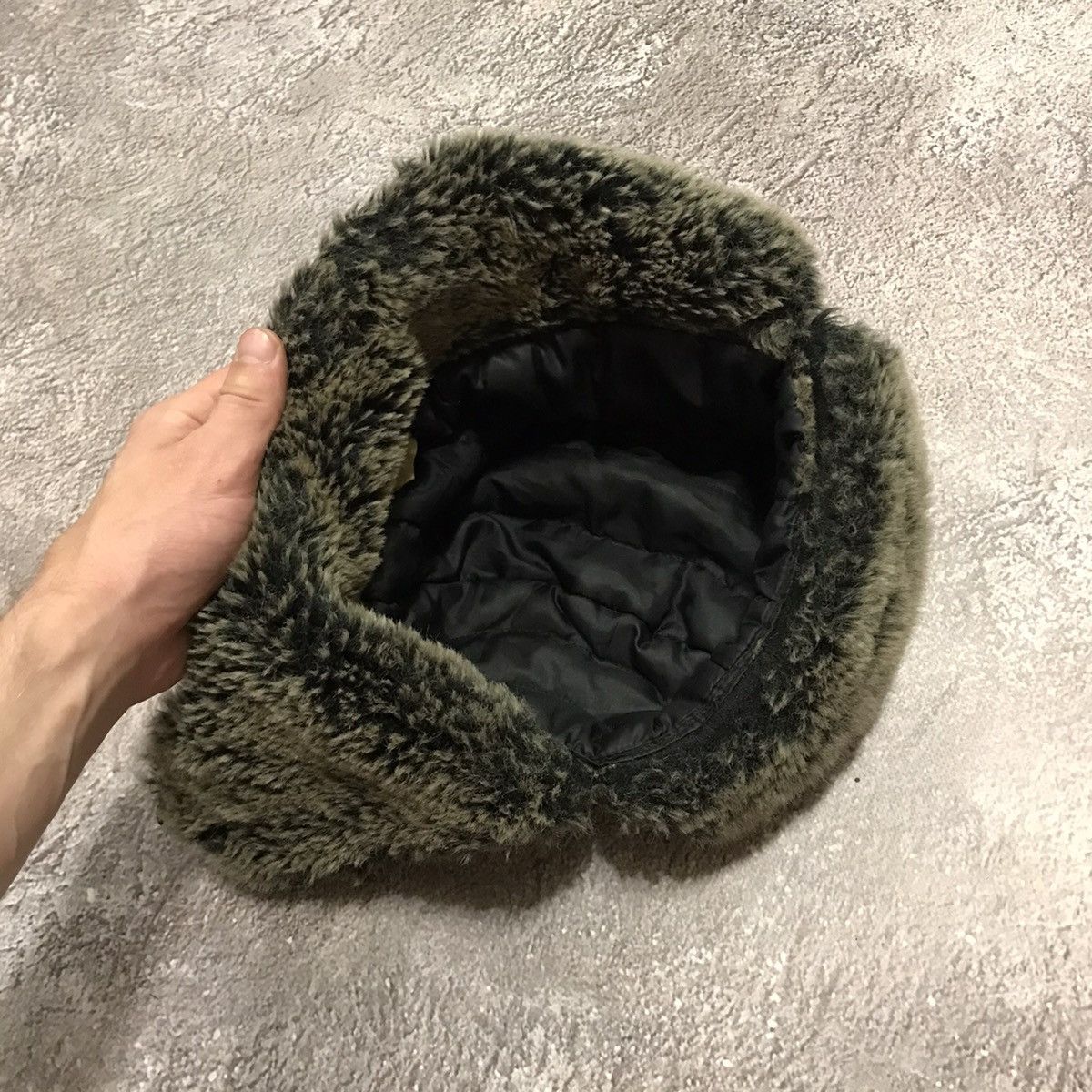 Vintage Vintage 90s Mohair Beanie Fuzzy Knit Hat Grunge Alt Logo OS Size ONE SIZE - 5 Thumbnail