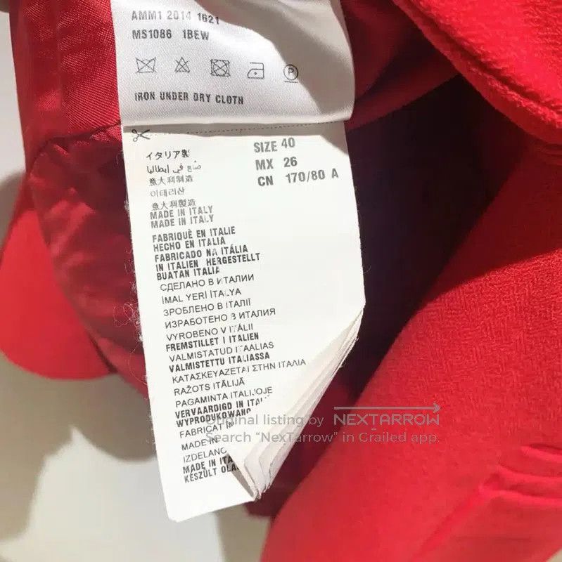 Miu Miu Miu Miu Women's Long Red Wool Coat . Size L / US 10 / IT 46 - 6 Thumbnail