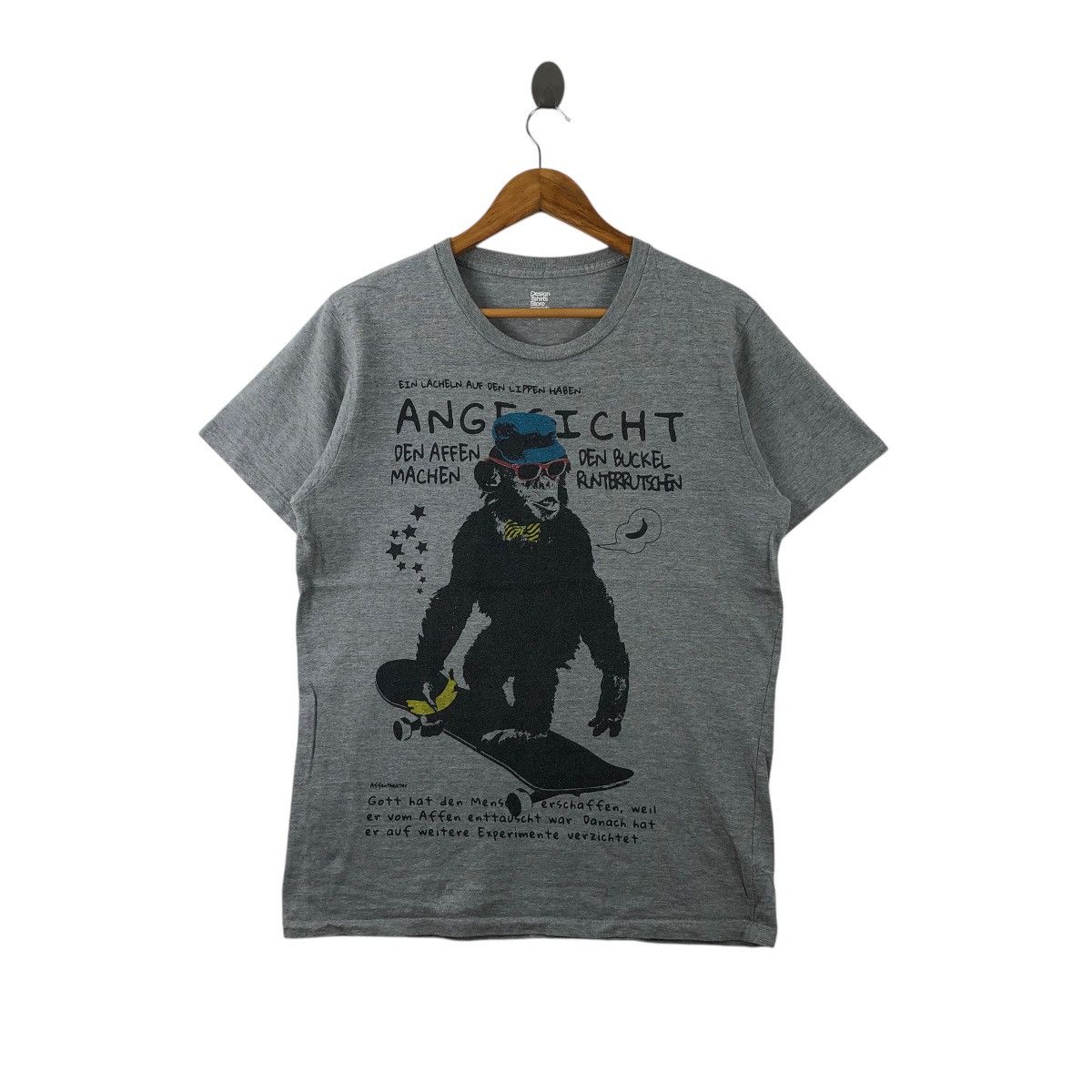 Japanese Brand Apes Tee Shirt Affentheater Big Logo Skaters Size US L / EU 52-54 / 3 - 1 Thumbnail