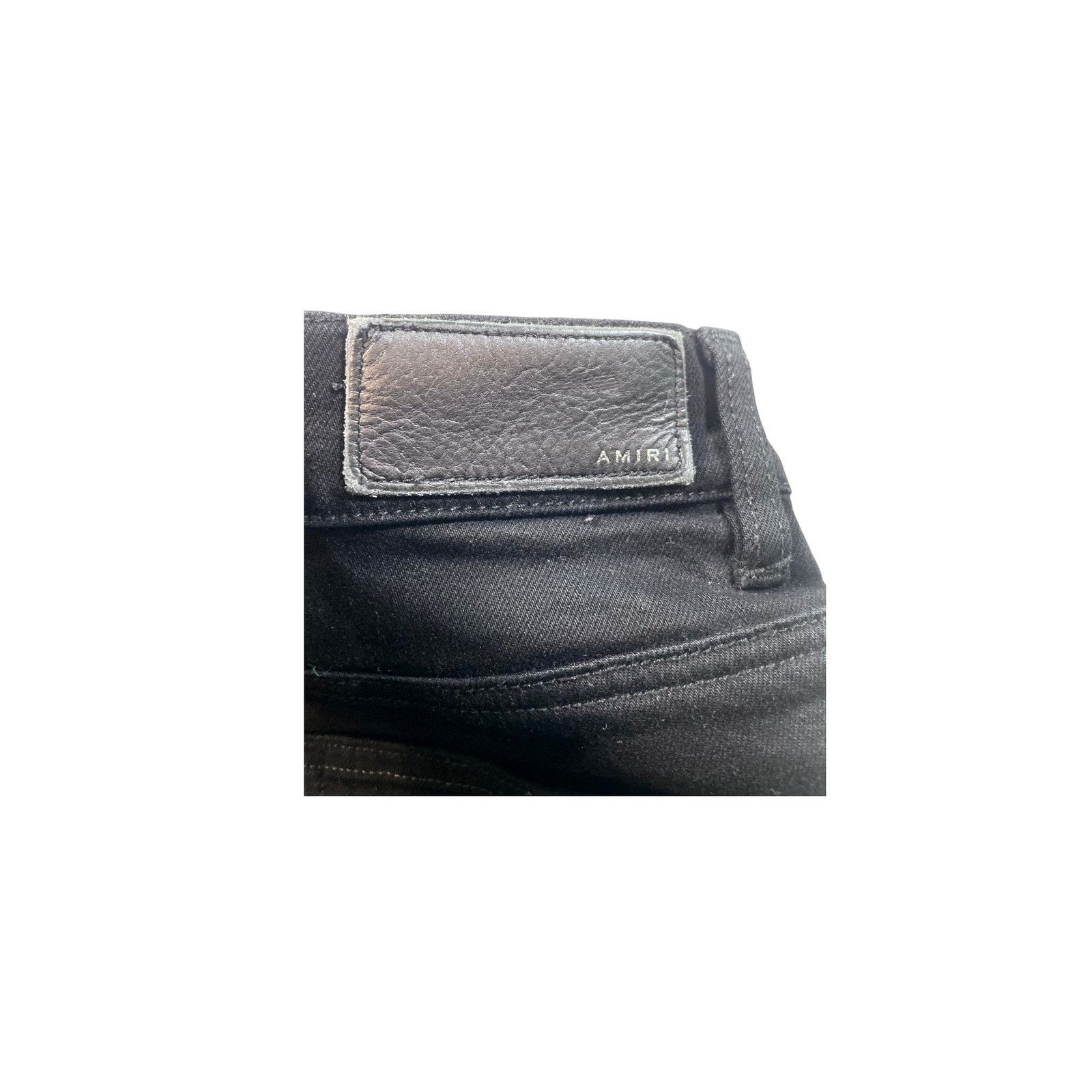 Amiri Amiri "MX1 Quilt Patch" Black Jeans Size US 33 - 4 Thumbnail