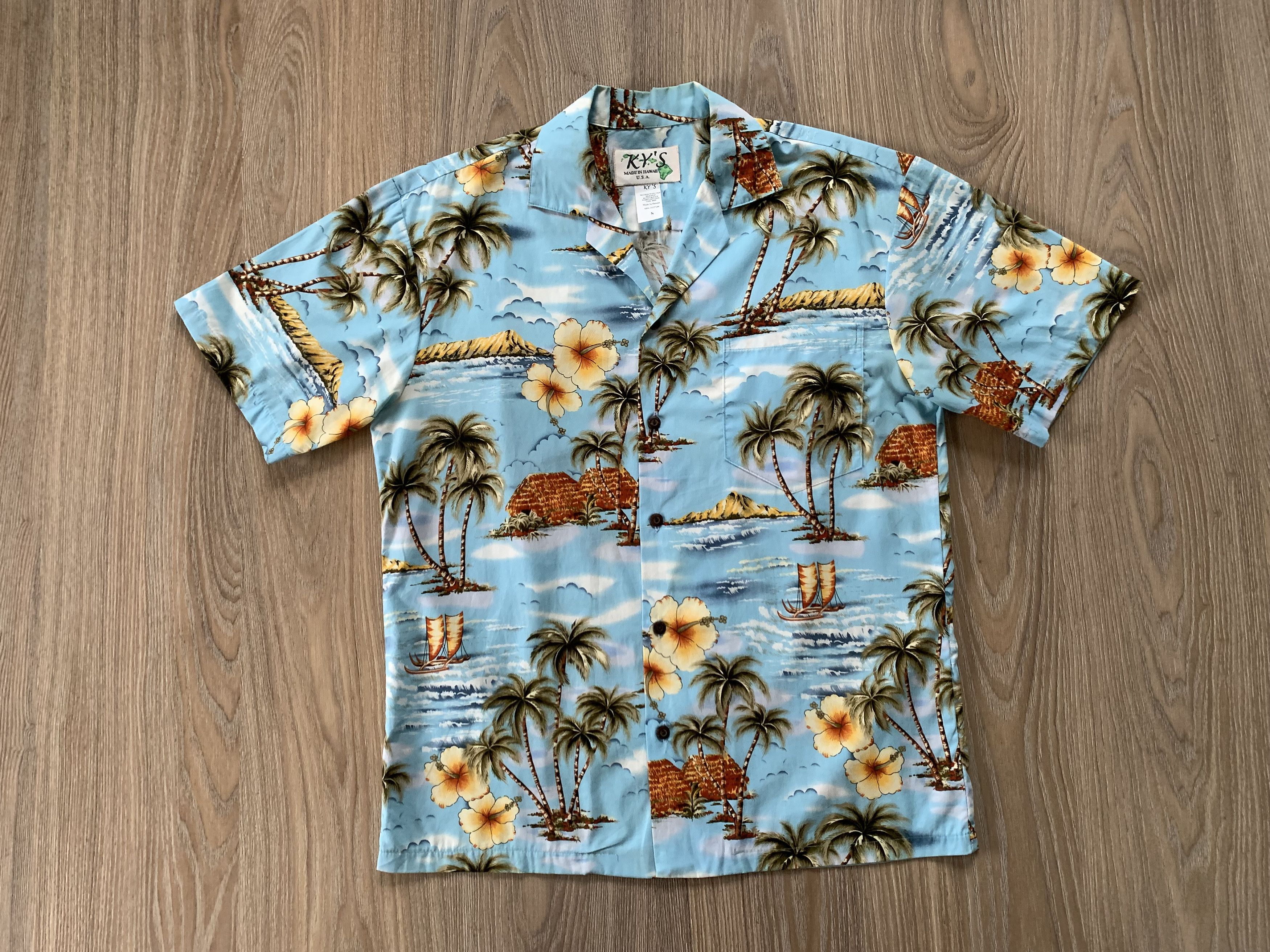 Other Vintage KY’S Hawaiian Overprint Shirt Size US S / EU 44-46 / 1 - 3 Thumbnail