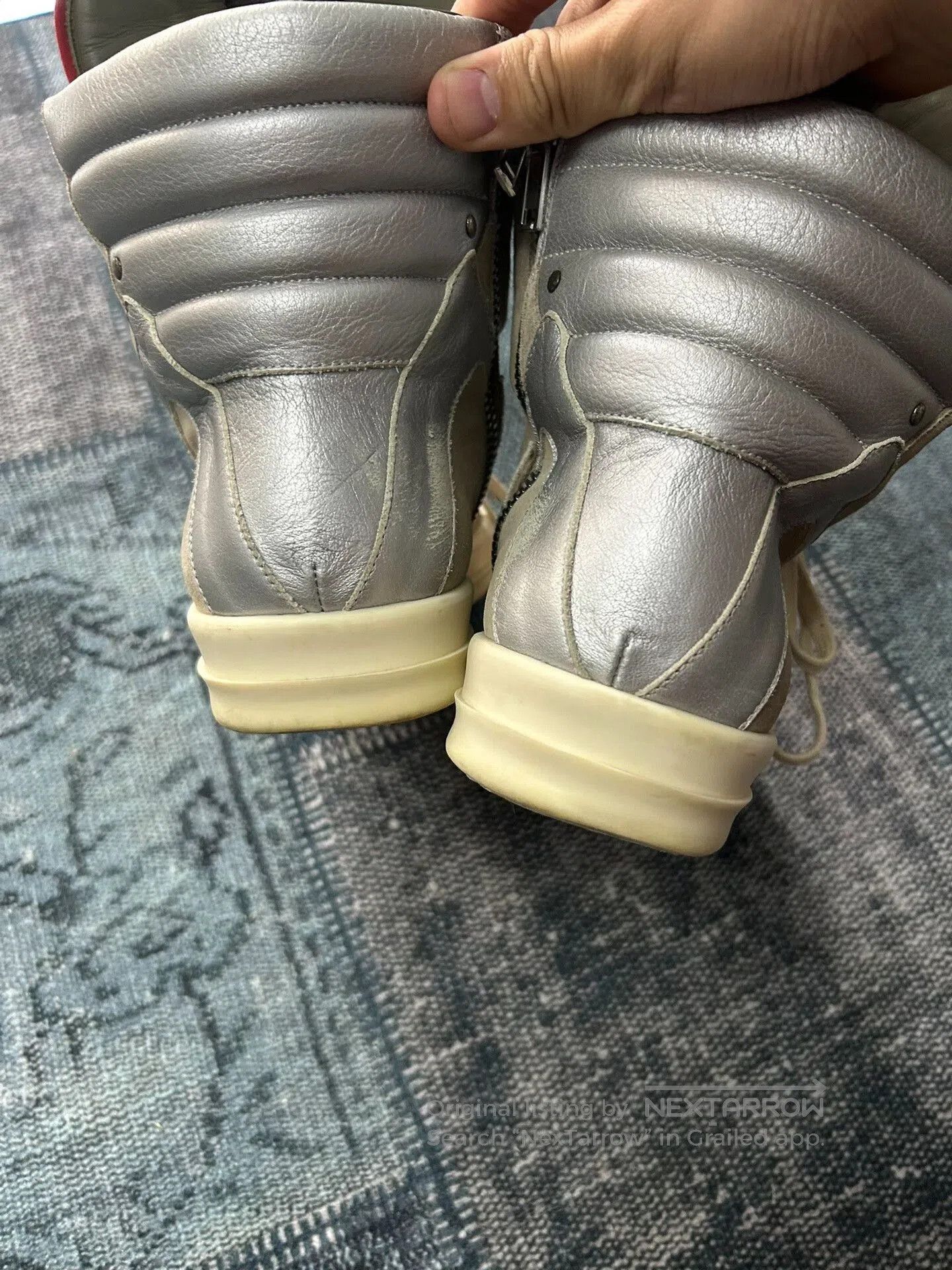 Rick Owens Rick Owens Gray Suede Sneakers Size 43. Size US 10 / EU 43 - 5 Thumbnail
