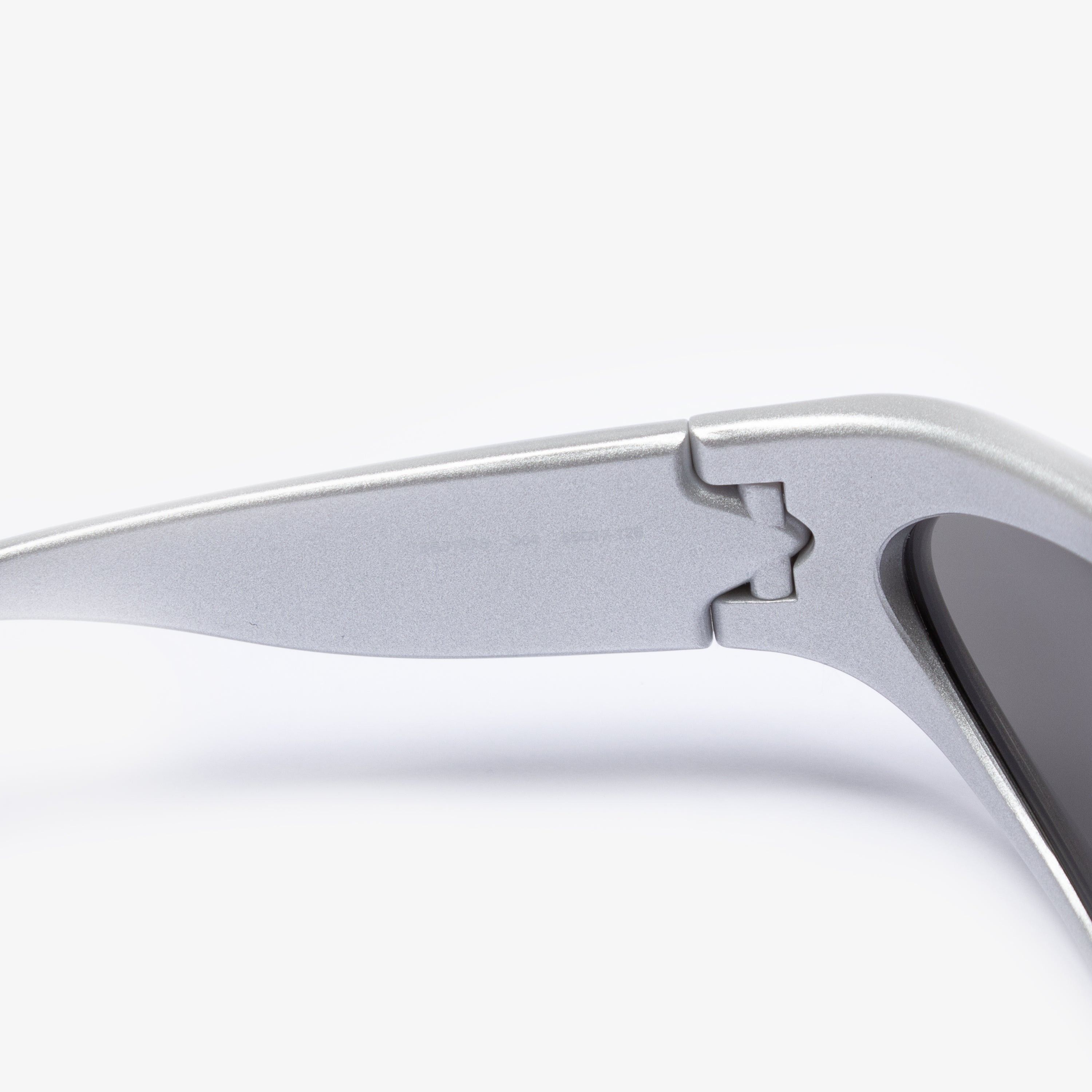 Balenciaga BALENCIAGA SILVER SWIFT OVAL SUNGLASSES Size ONE SIZE - 4 Thumbnail