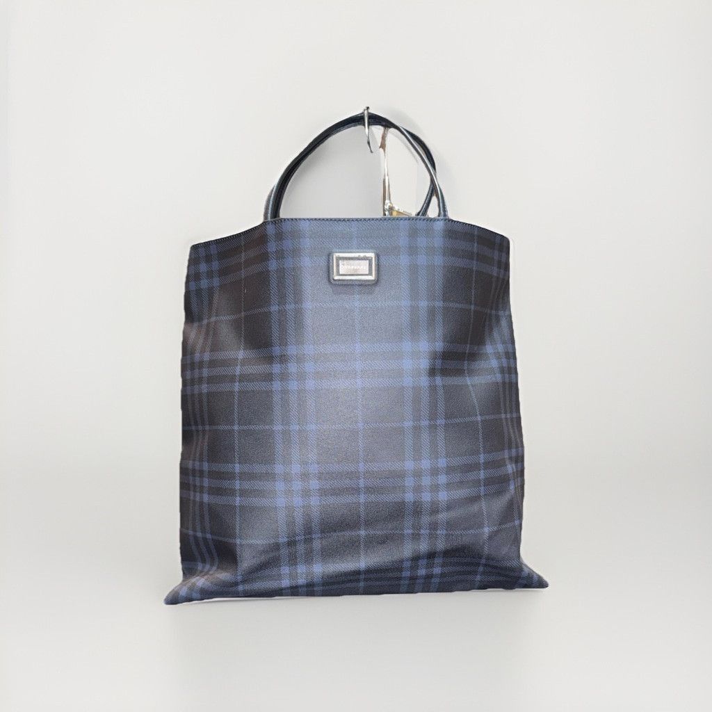 Burberry Burberry London Navy, Charcoal Nova Check Tote Size ONE SIZE - 1 Thumbnail