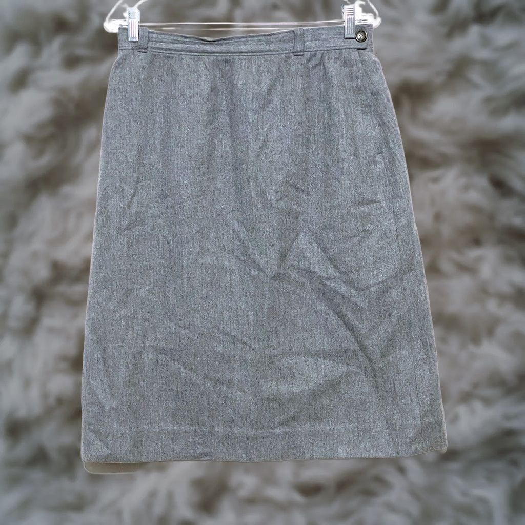 Pendleton VINTAGE Pendleton Gray A-Line Skirt Wool USA Pockets Womens 16 Waist 29 Inches Midi Skirt Tattoos Size 38" / US 16 / IT 52 - 1 Thumbnail