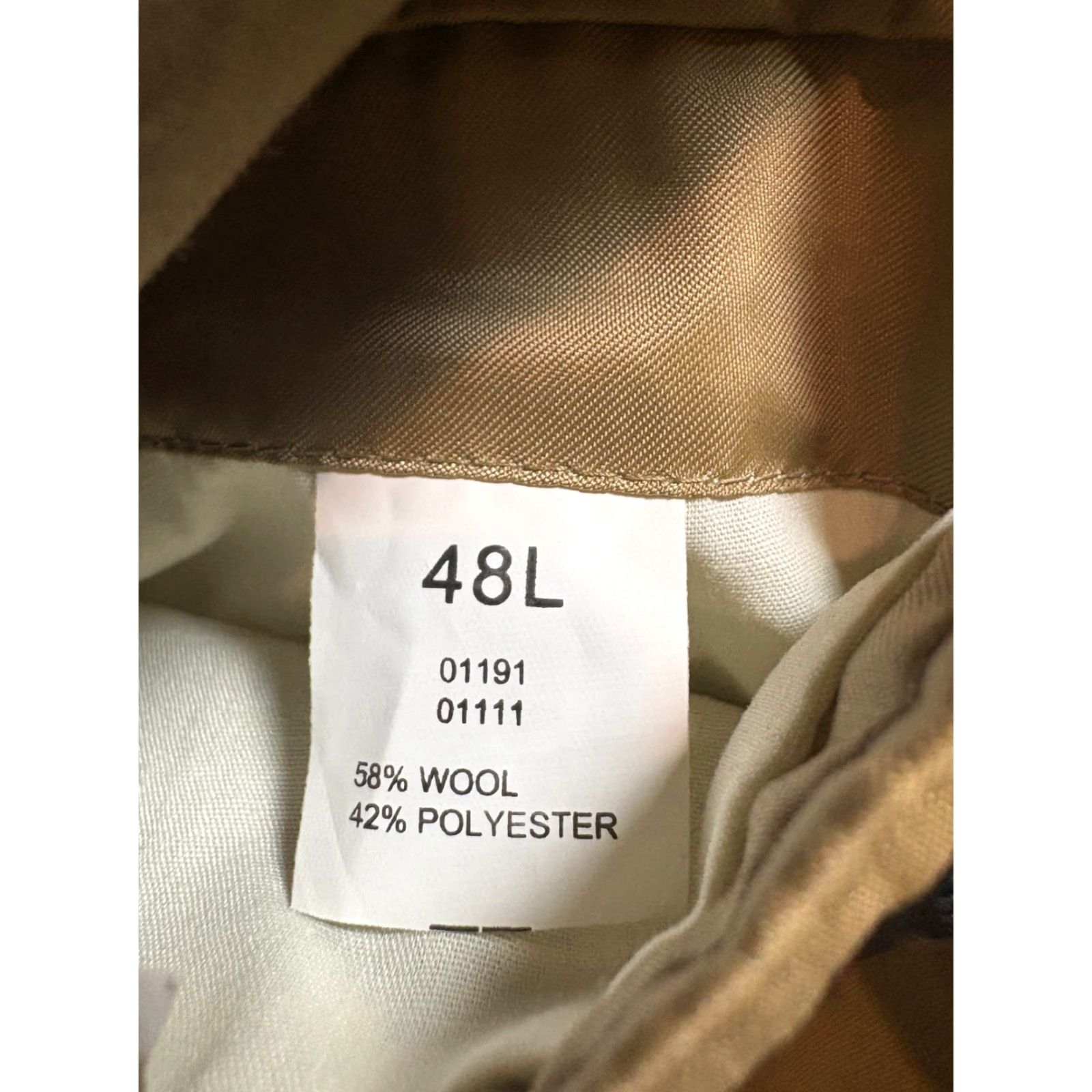 Jos. A. Bank Jos A Bank Blazer Sport Coat Mens 48 L Two Button Jacket Wool Blend Suit Blazer, Beige, Wool, 48 L, Regular, Big & Tall, Men Size 48R - 5 Thumbnail