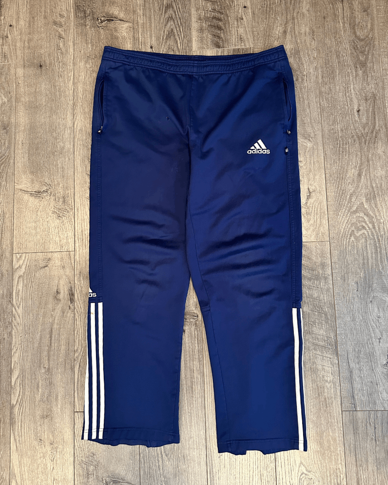Adidas Vintage Y2K 2000 Adidas Blue Track Pants - Size Large Size US 38 / EU 54 - 1 Thumbnail