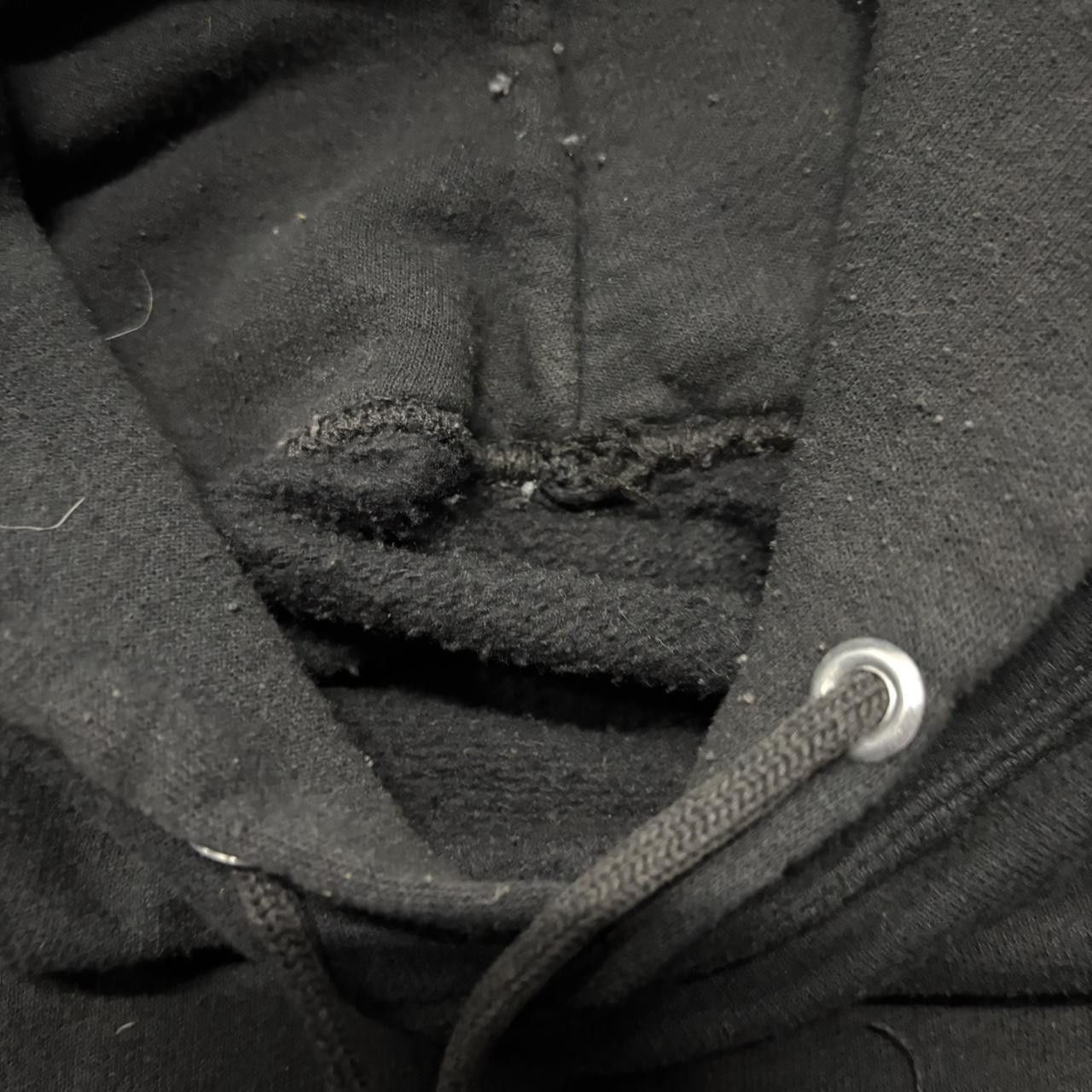Japanese Brand × Vintage Crazy Vintage Y2K/2000s Black Essential Streetwear Minimal Hoodie! Size US M / EU 48-50 / 2 - 6 Thumbnail