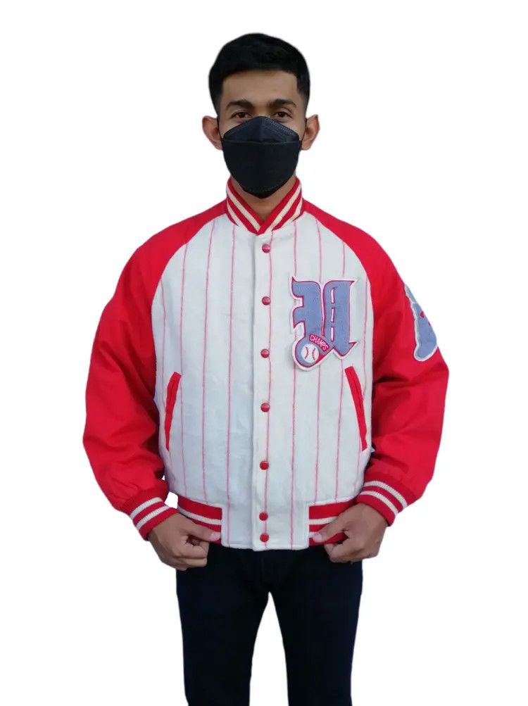 Vintage Vintage MLB Champs Athletics USAC Varsity Jacket Size US M / EU 48-50 / 2 - 2 Thumbnail