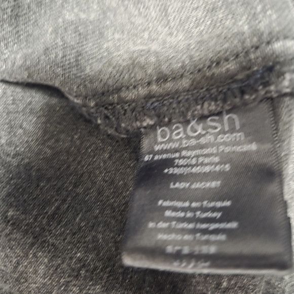 ba&sh ba&sh Black Jean Jacket with Waist Tie Size M / US 6-8 / IT 42-44 - 9 Thumbnail