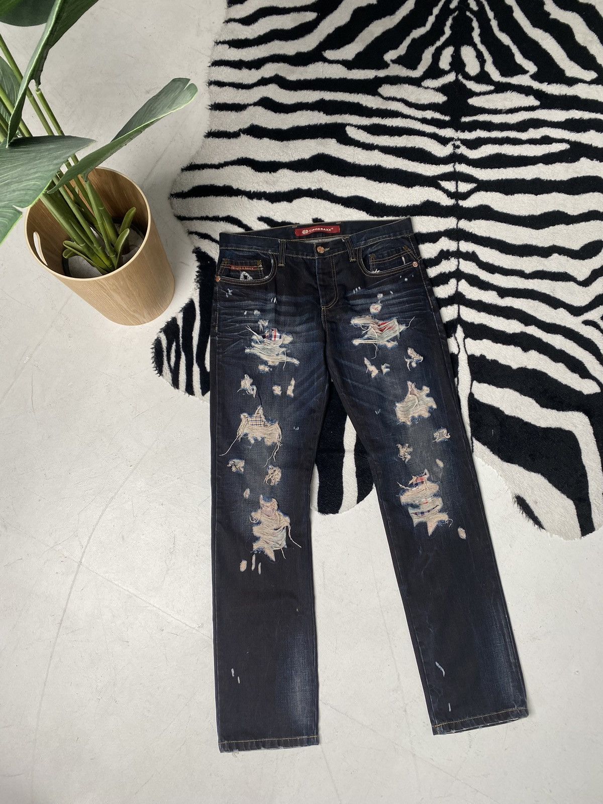 Vintage Vintage cipo baxx denim pants opium style Size US 34 / EU 50 - 6 Thumbnail