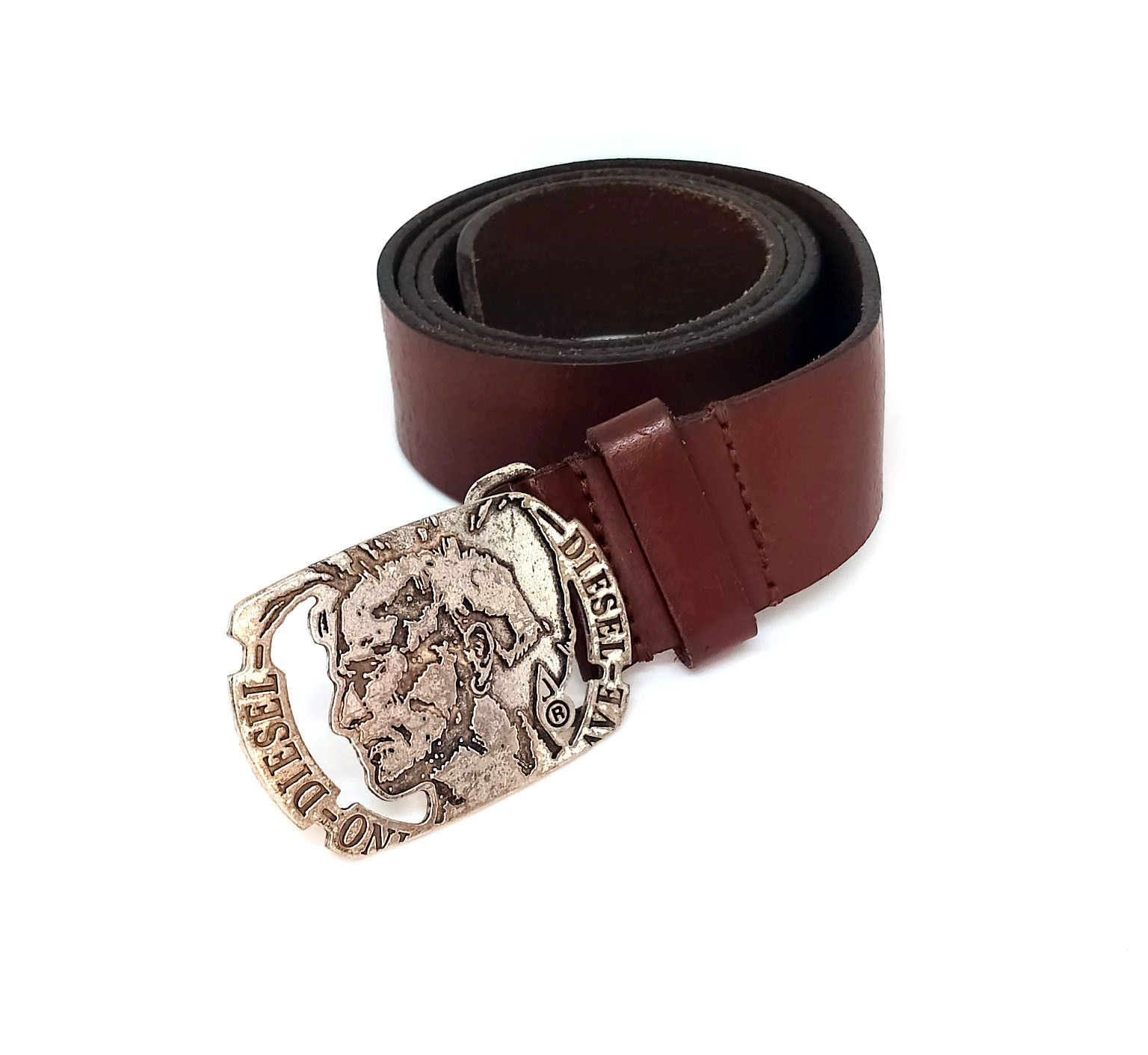Diesel Diesel Only The Brave Belt Brown Leather Size 95/38 Size 38 - 1 Thumbnail