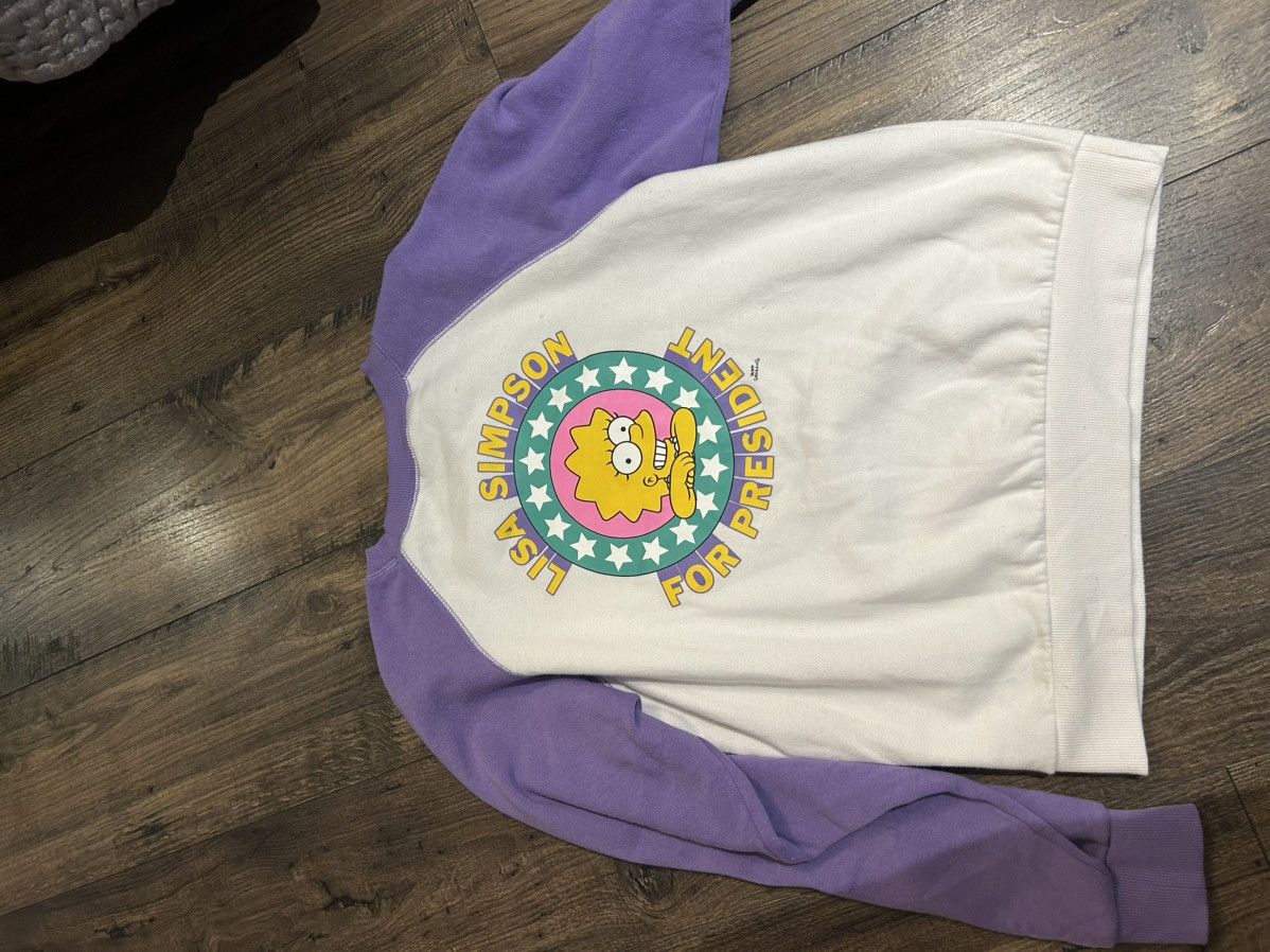 The Simpsons × Vans LISA FOR PRESIDENT CREWNECK Size M / US 6-8 / IT 42-44 - 2 Thumbnail