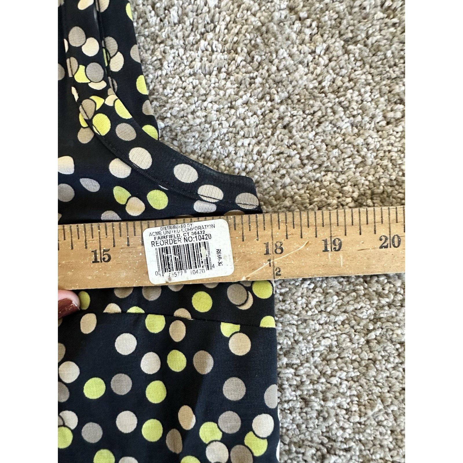 Talbots Talbots Black Brown Green Polka Dot Skirt Top Set M / L Size M / US 6-8 / IT 42-44 - 6 Thumbnail
