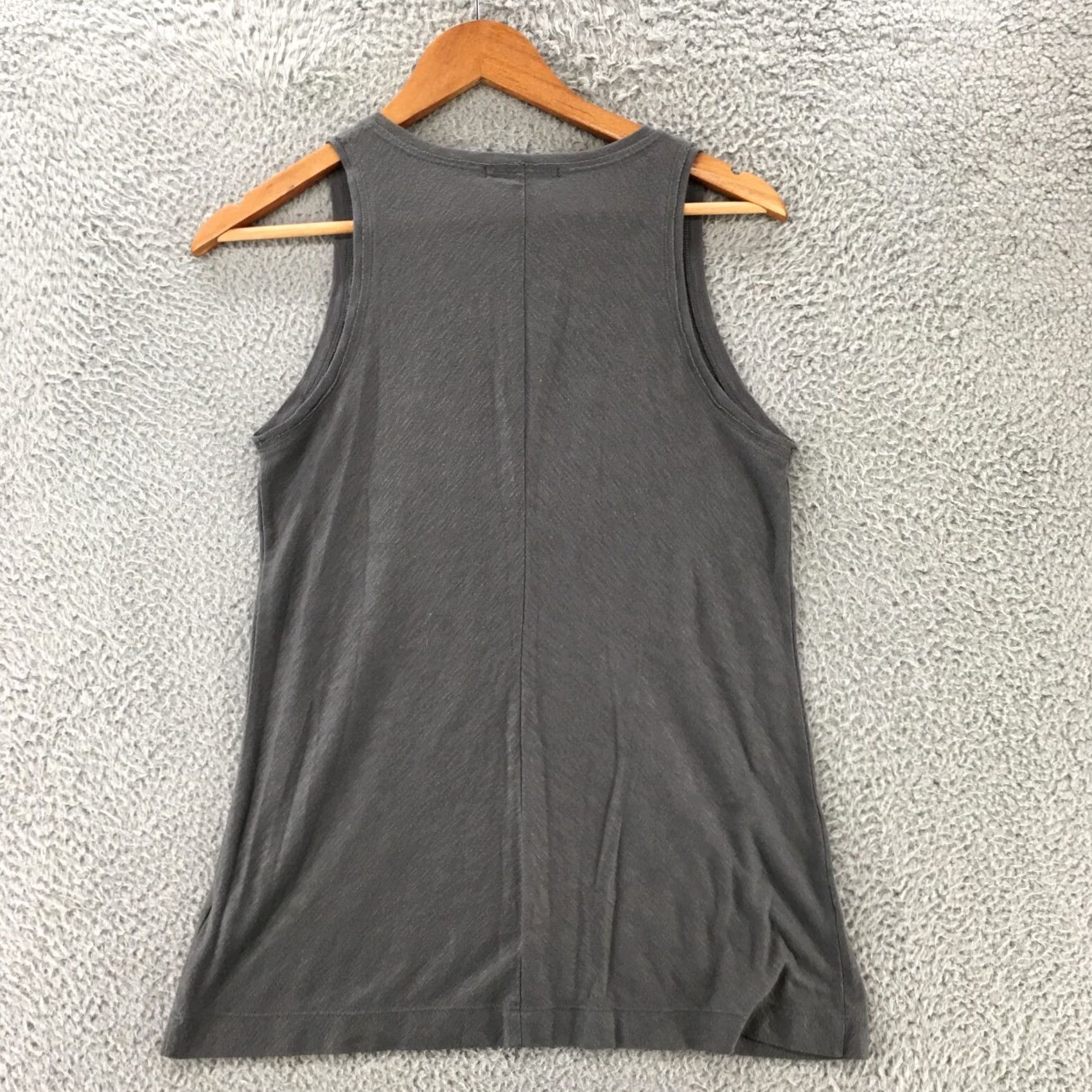 Banana Republic Banana Republic Tank Top Womens Medium Gray Ruffle Sleeveless Casual Shirt Size M / US 6-8 / IT 42-44 - 7 Thumbnail