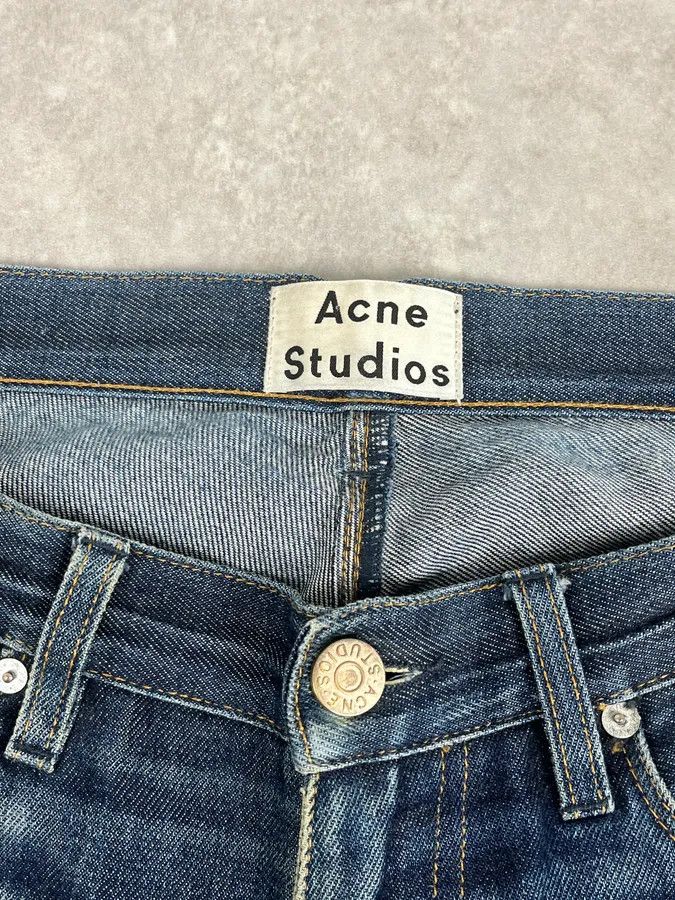 Acne Studios Acne Studios Navy Faded Rebel Denim Jeans Size US 32 / EU 48 - 10 Thumbnail
