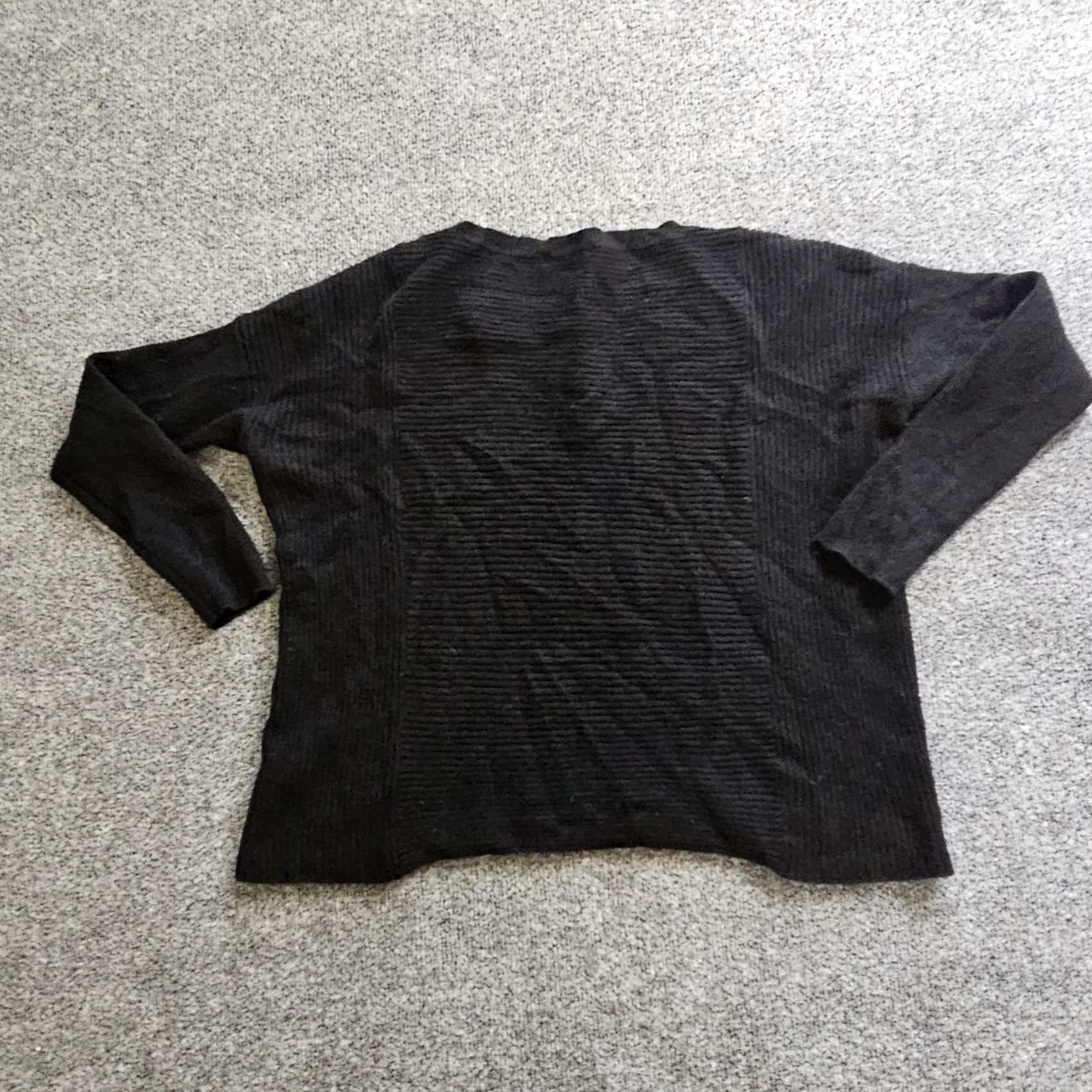 Lord & Taylor Lord & Taylor Sweater Top Womens Medium Black Cashmere Ribbed Long Sleeve Casual Size M / US 6-8 / IT 42-44 - 7 Thumbnail