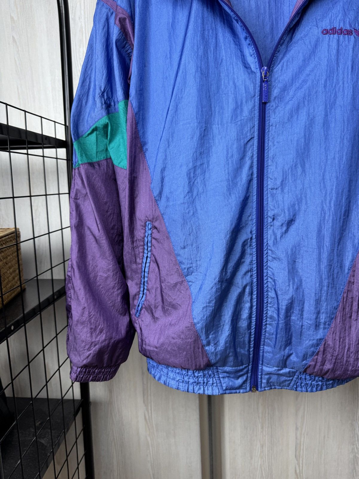 Adidas Adidas vintage 90s nylon shimmer multicolour tracksuit Size US M / EU 48-50 / 2 - 7 Thumbnail