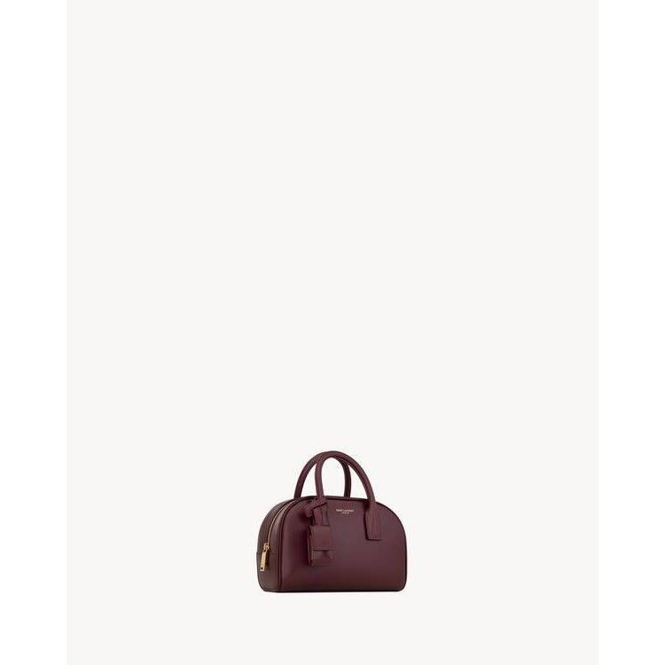 Saint Laurent Paris SAINT LAURENT Boston Mini Bordeaux Leather Top Handle Bag Ne Size ONE SIZE - 5 Thumbnail