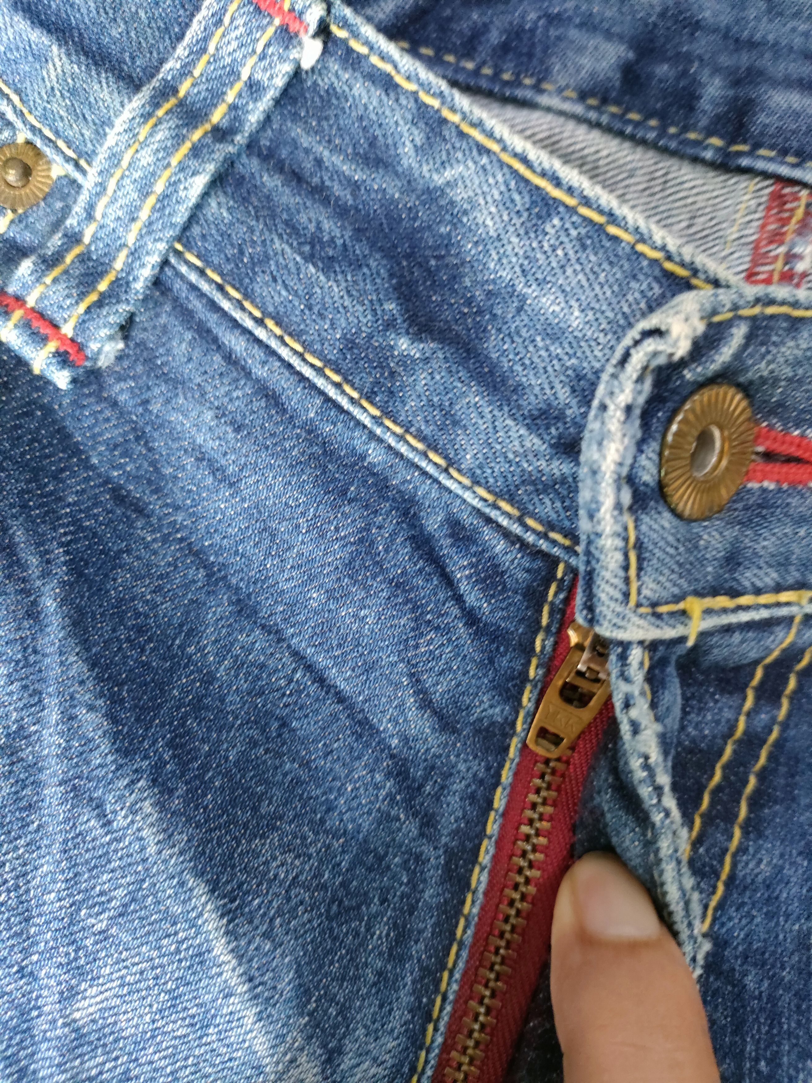 Eternal Eternal Japanese Patchwork Style Jeans Size US 33 - 7 Thumbnail