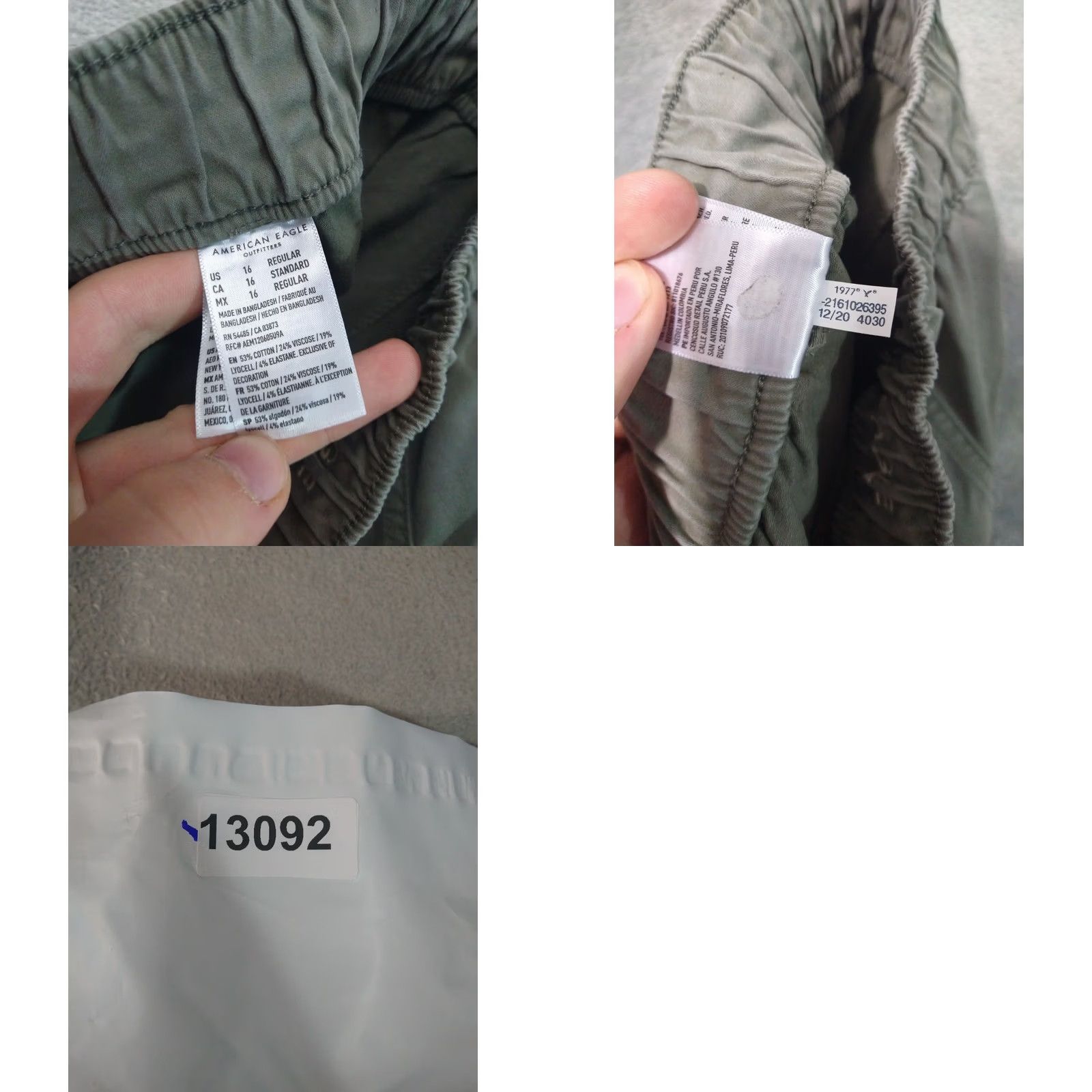 American Eagle Outfitters American Eagle Outfitters Pants Womens 14 Green Super Stretch Joggers Casual Outdoor Regular Slim Tapered Rise High 27.5 In Inseam 27.5 in Boys? Size 36" / US 14 / IT 50 - 8 Thumbnail