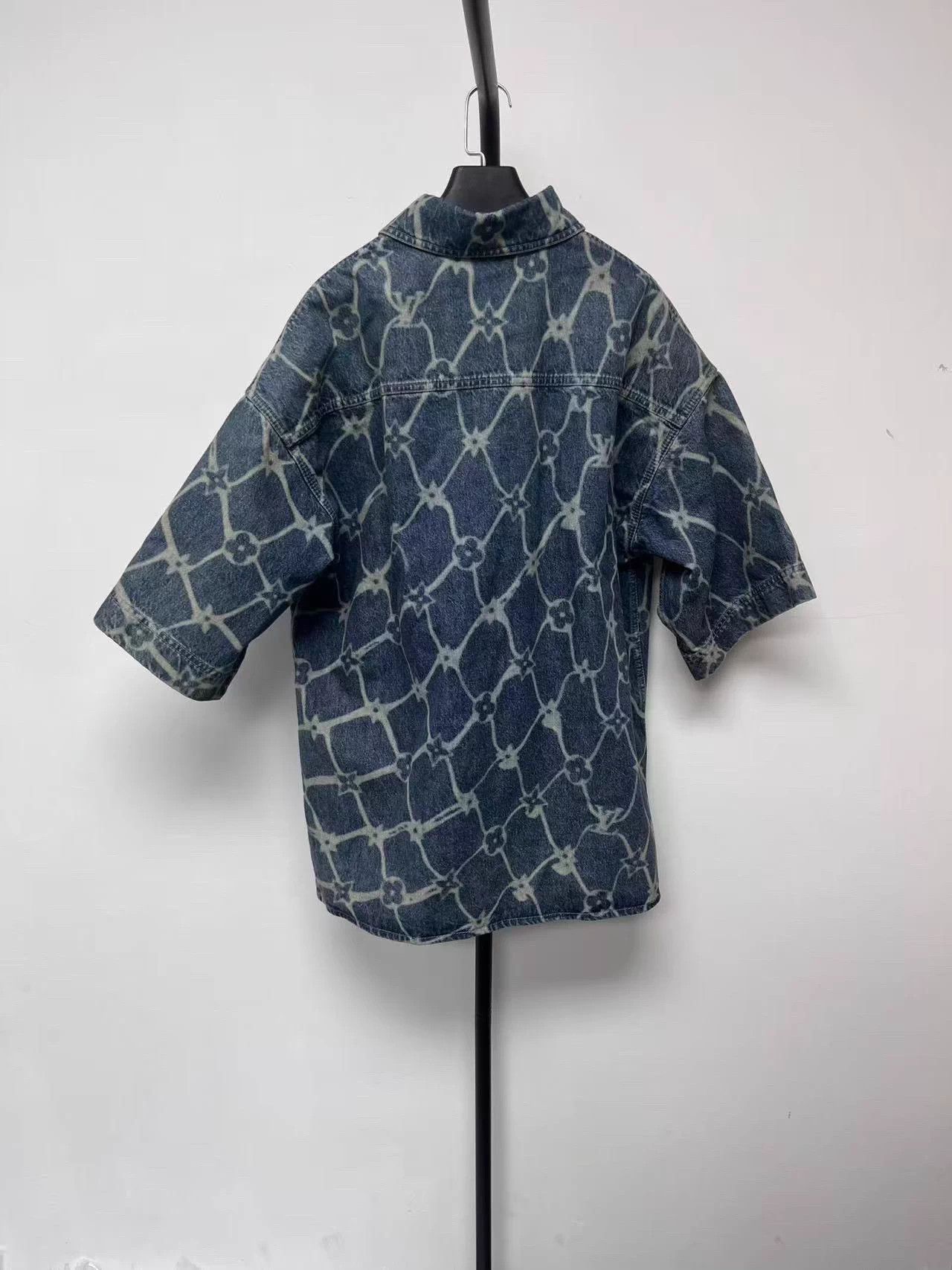 Louis Vuitton LV Denim Button-Front Shirt Men's Blue 5L New Size US XXL / EU 58 / 5 - 2 Thumbnail