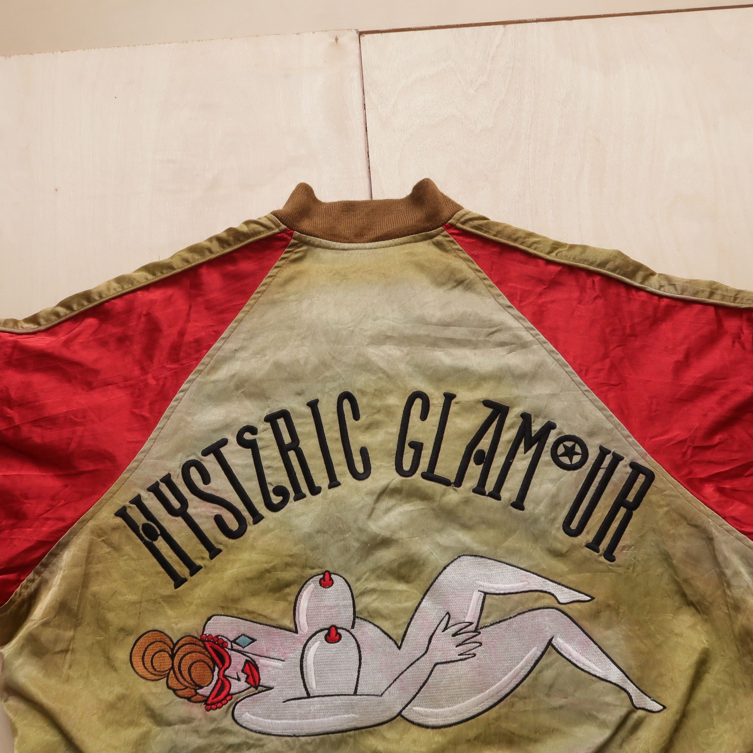 Hysteric Glamour 1989s Hysteric Glamour Nobu Sukajan Faded Jacket Naked Girl Size US L / EU 52-54 / 3 - 14 Thumbnail