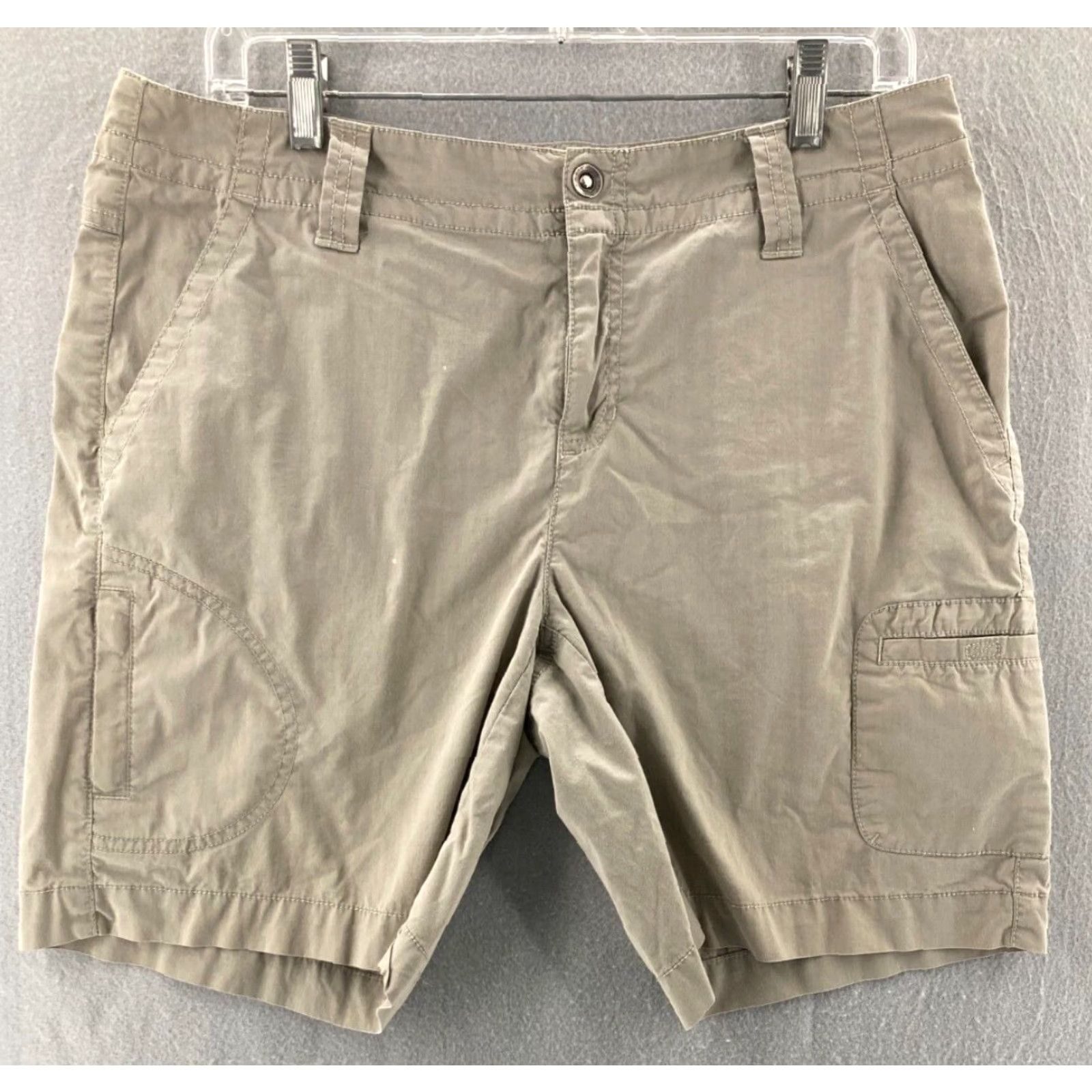 Eddie Bauer Eddie Bauer Shorts Womens 10 Beige Fit Hiking Cargo Canvas Cargo Shorts Women 10 Beige Hiking Workwear Pockets Regular Size 32" / US 10 / IT 46 - 2 Thumbnail