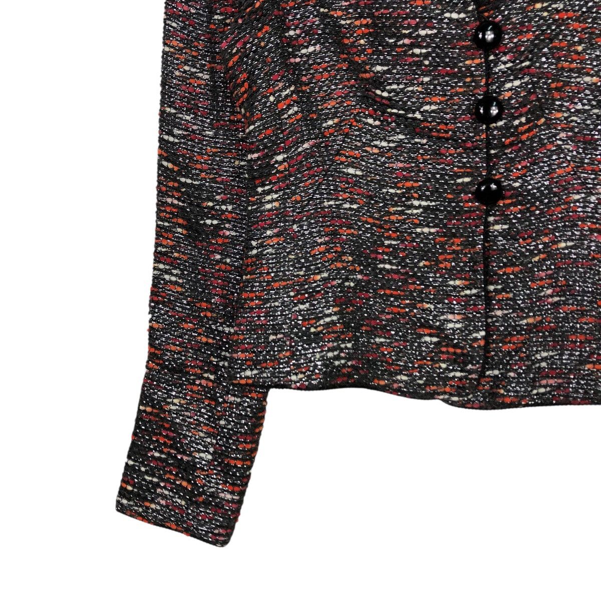 Armani Collezioni Armani Collezioni Textured Knit Button Jacket Size M / US 6-8 / IT 42-44 - 5 Thumbnail