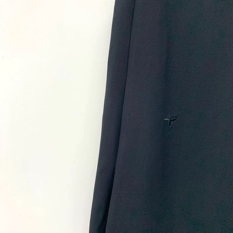 Dior Dior Black bee embroidered wool zipper sleeveless dress 250 Size XS / US 0-2 / IT 36-38 - 5 Thumbnail