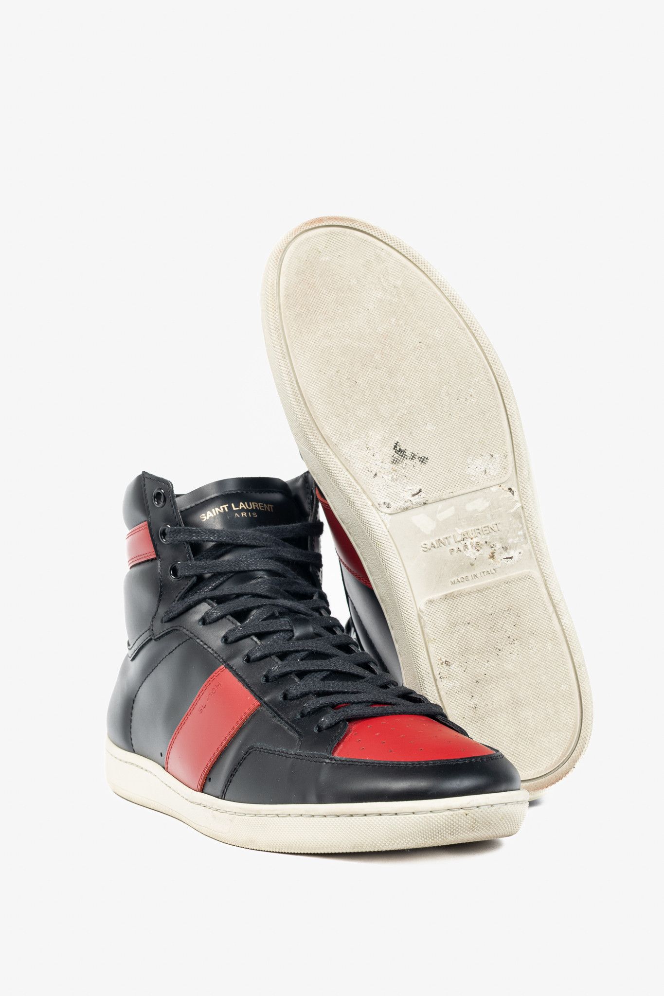 Saint Laurent Paris Saint Laurent SL/10H High Court Classic High-Top Sneakers Size US 10 / EU 43 - 4 Thumbnail