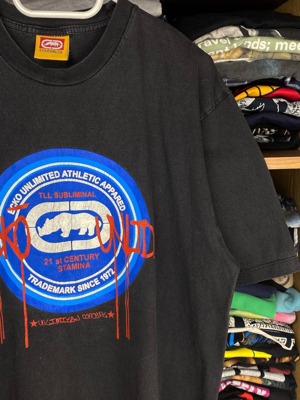 Ecko Unltd. × Vintage Vintage Ecko Unltd. 00s Rhino Unlimited Concept Graphic Tee Size US L / EU 52-54 / 3 - 4 Thumbnail
