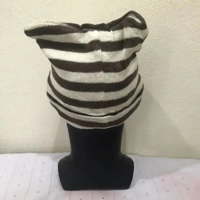 Japanese Brand Japanese Brand Stripe Design Beanie Hat Size ONE SIZE - 4 Thumbnail