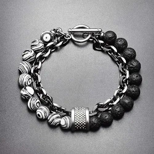 Jewelry Multilayer Stone Bracelet Size ONE SIZE - 3 Thumbnail