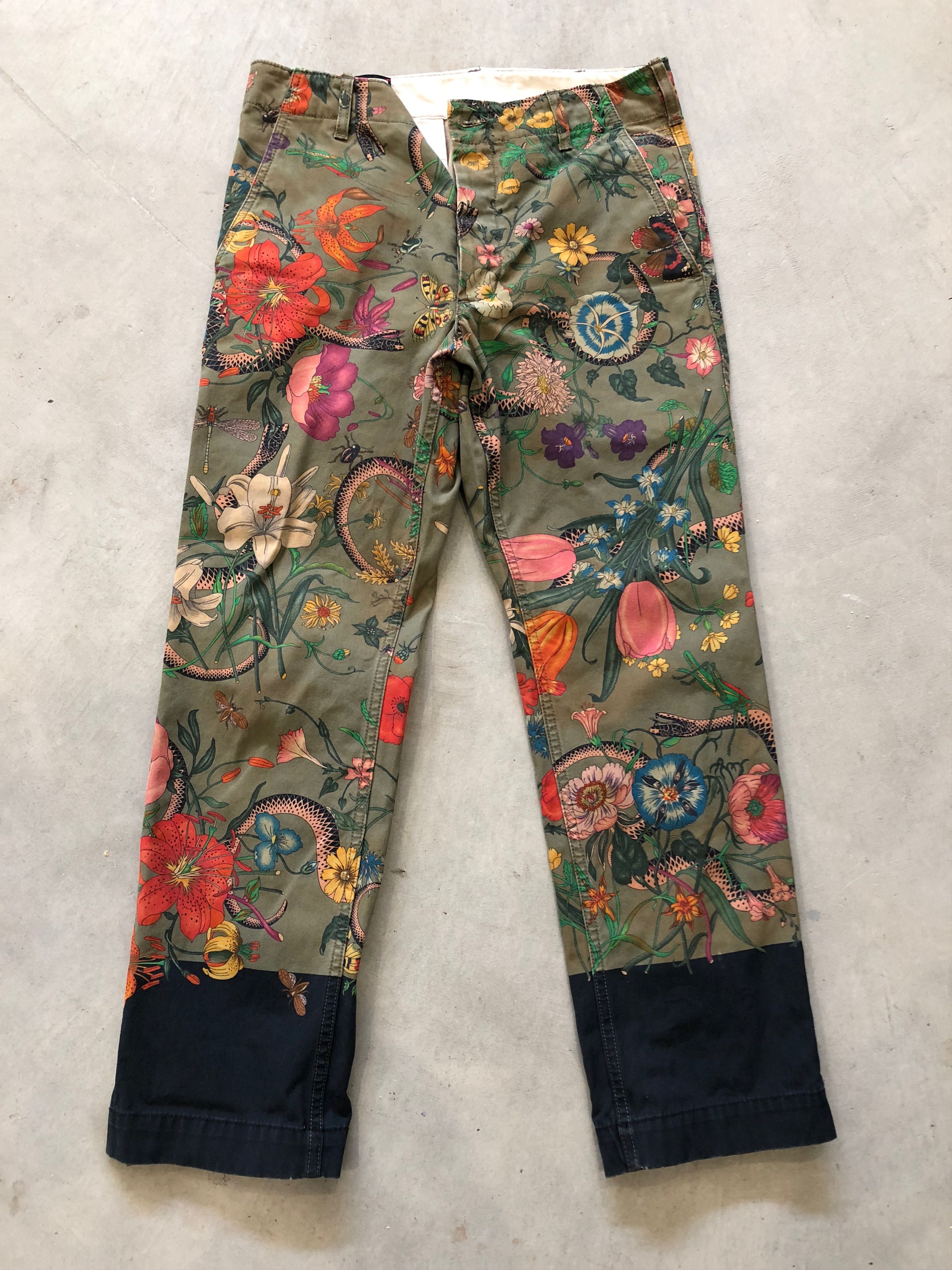 Gucci Gucci floral pants Size US 30 / EU 46 - 1 Thumbnail