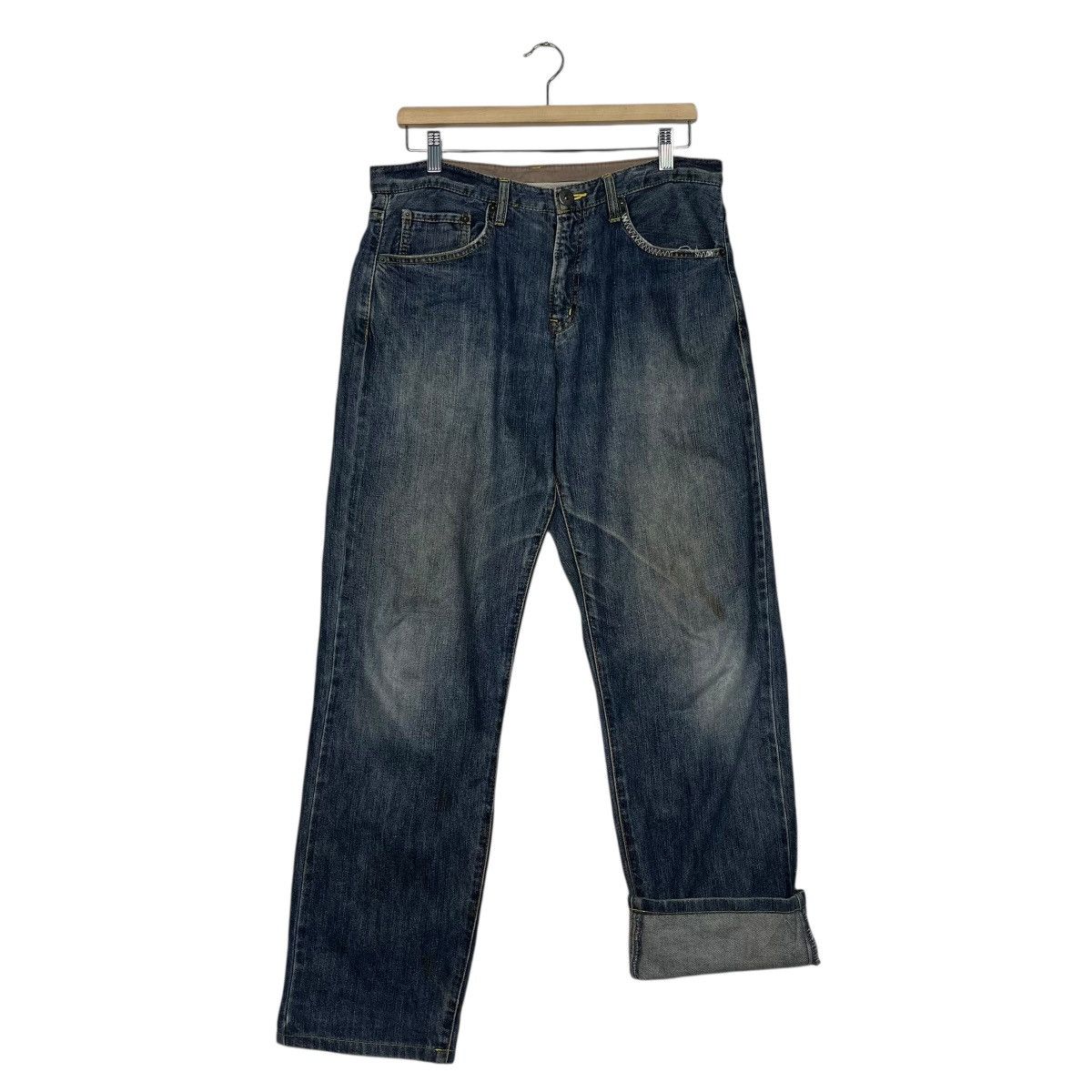 Japanese Brand Vintage Japanese Designer Workwear Denim Jeans Size US 32 / EU 48 - 13 Thumbnail