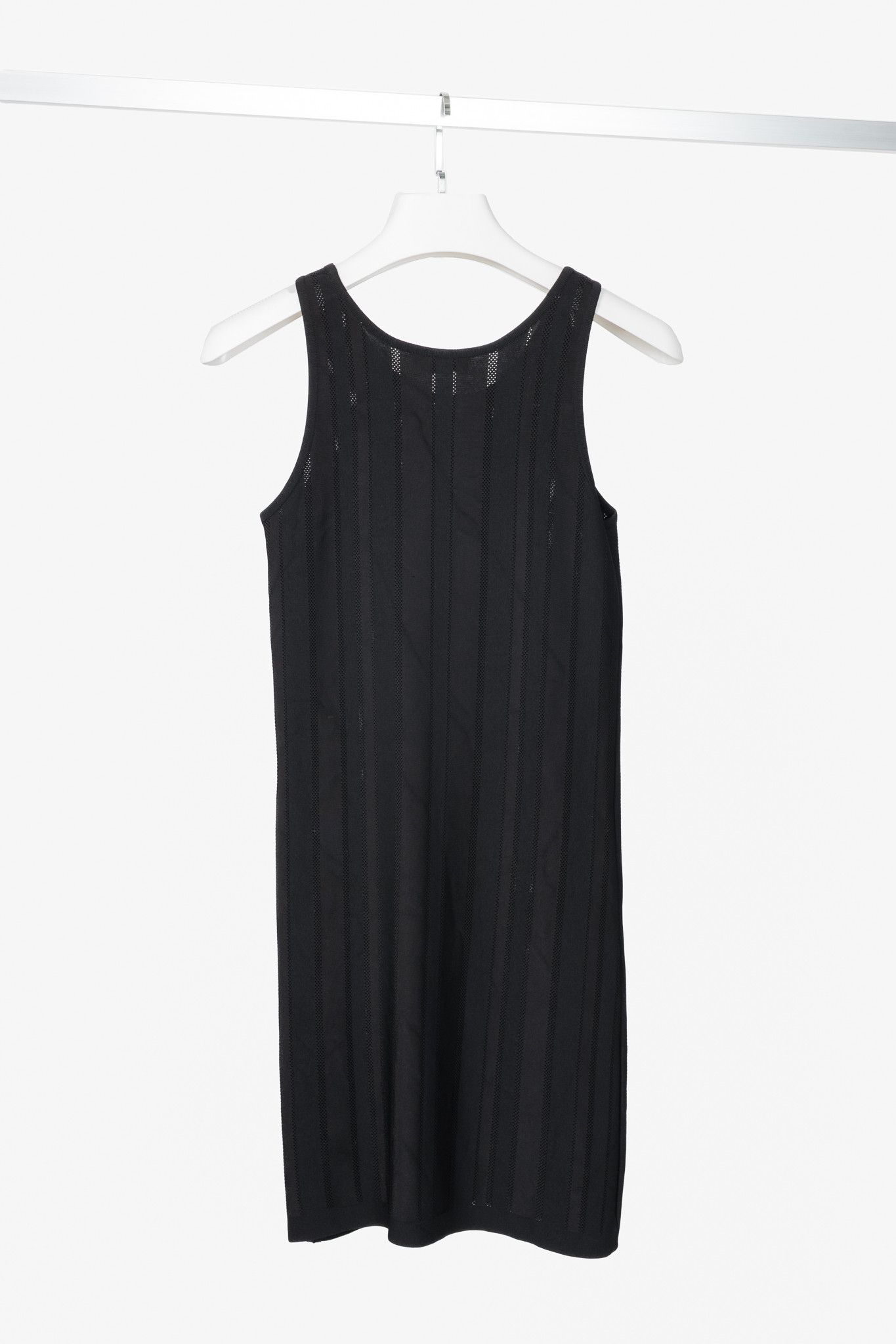 Mulberry Mulberry Black Ponte-Knit Jacquard-Stripe Mini Dress Size XS / US 0-2 / IT 36-38 - 2 Thumbnail